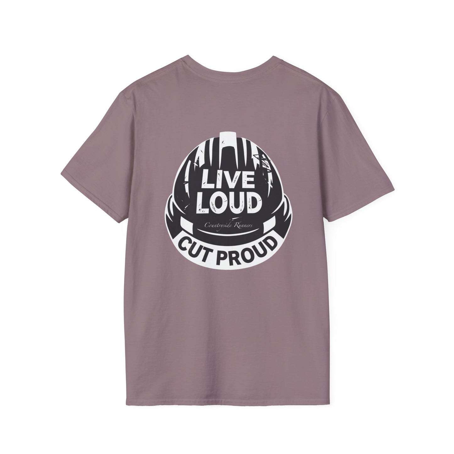 Blue Collar Built Unisex Softstyle T-Shirt - Live Loud Cut Proud Design