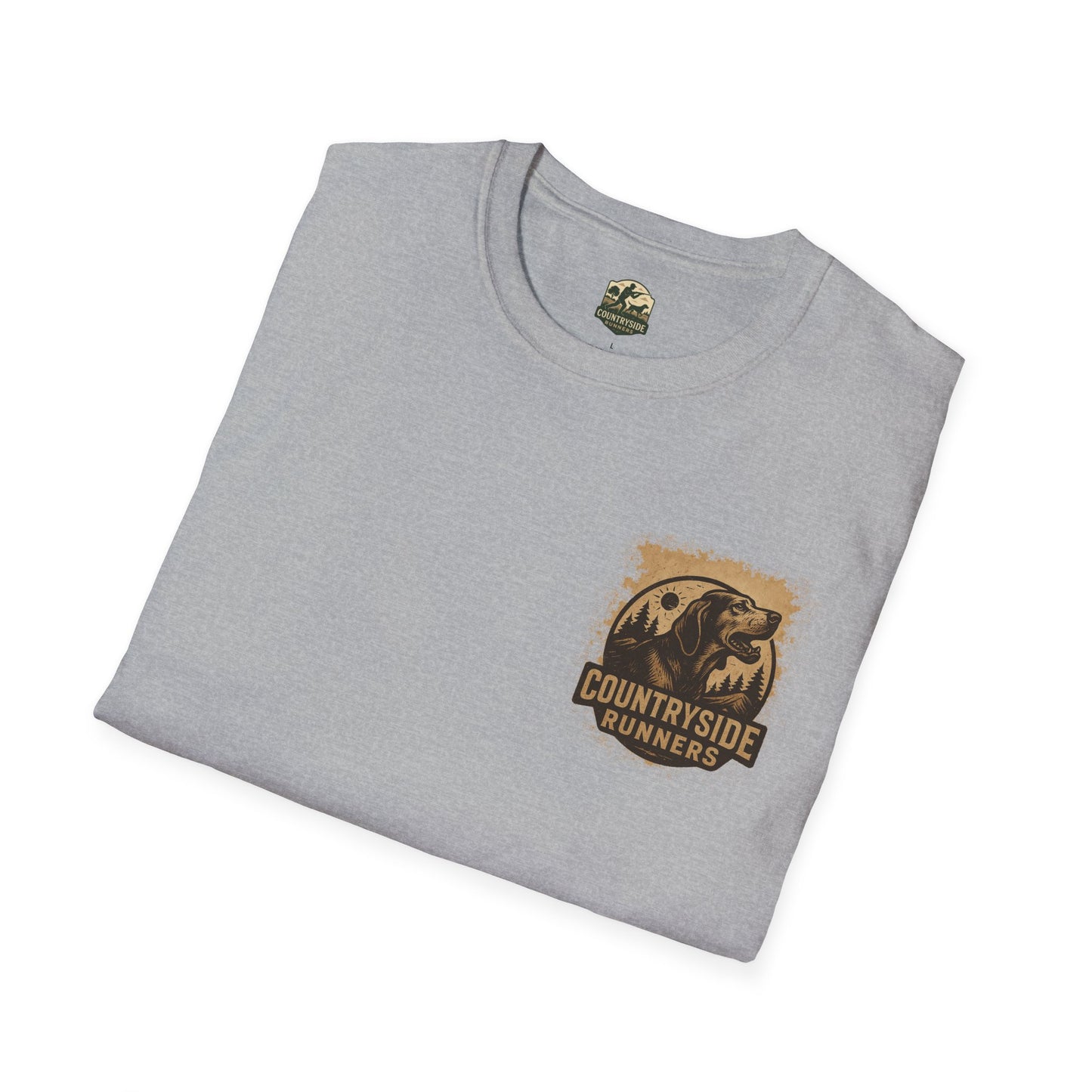 Countryside Runners Unisex Softstyle T-Shirt, Casual Outdoor Tee, Gift for Nature Lovers, Hunting Apparel, Cool Vintage Design