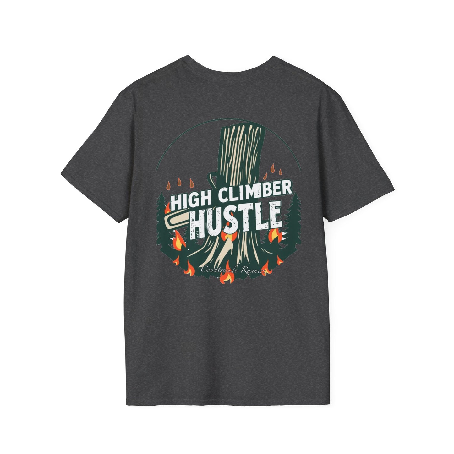 High climber hustle blue collar built Unisex T-Shirt - Blue Collar Countryside Runners Merch