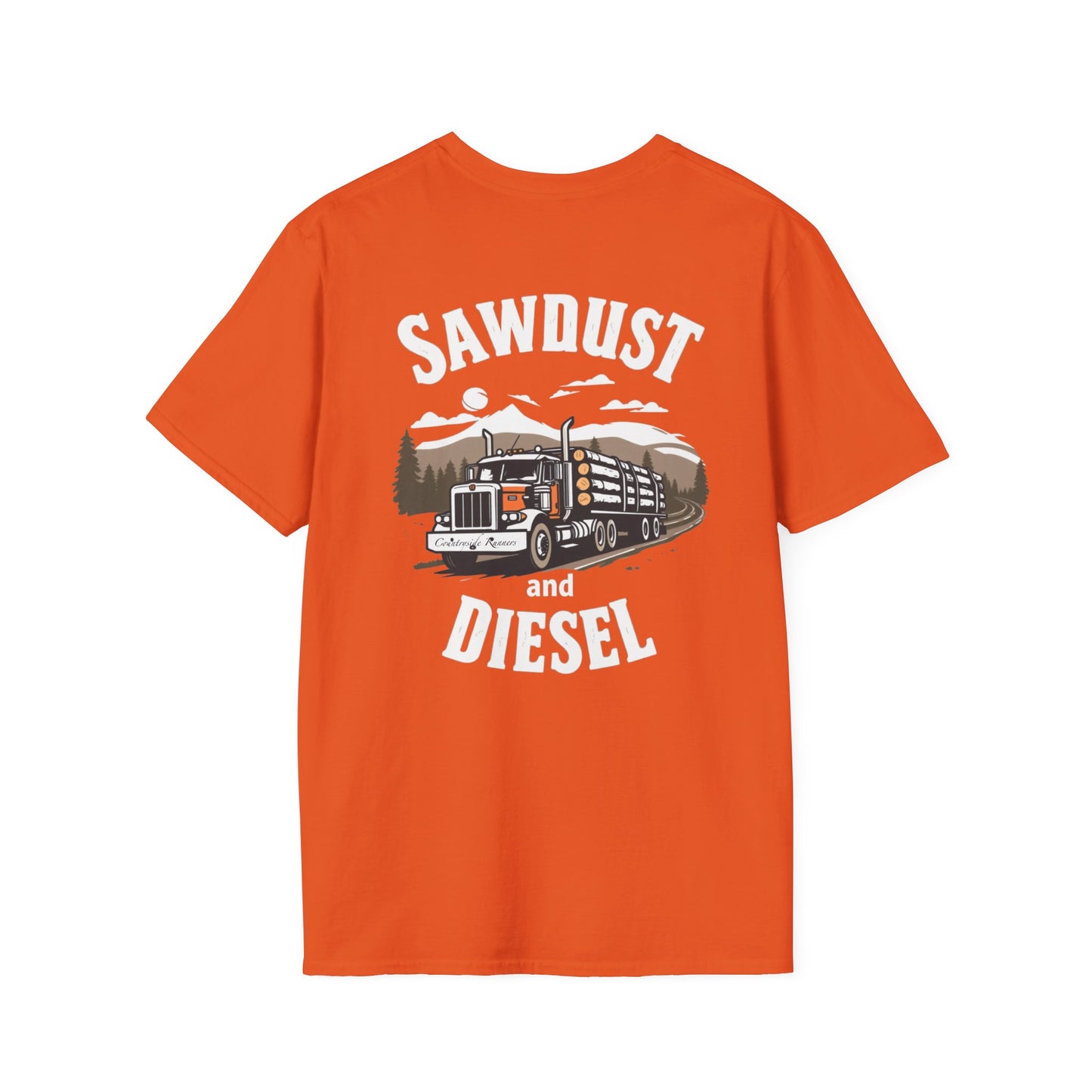 Sawdust and Diesel blue collar built T-Shirt
