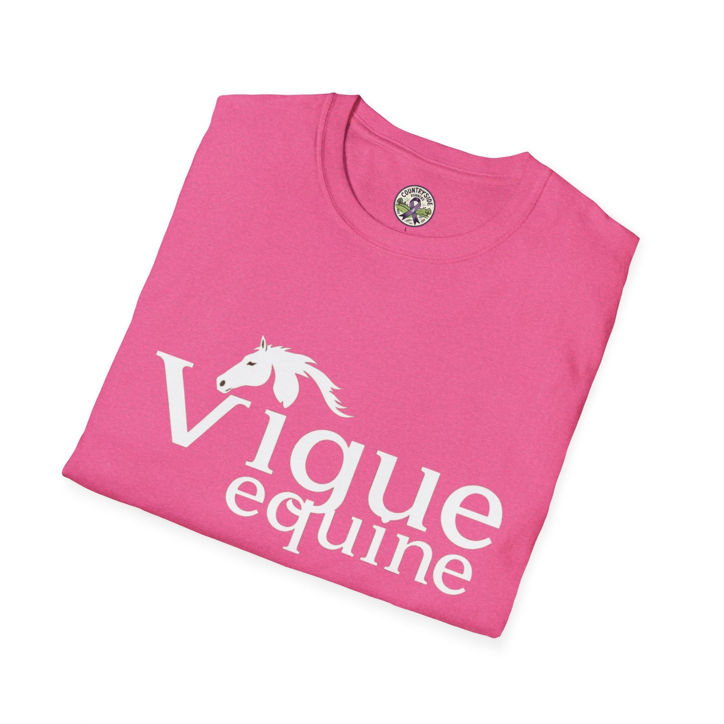 Alley Cat Vigue Equine LLC Merch for Countryside Runners- soft style t-shirt
