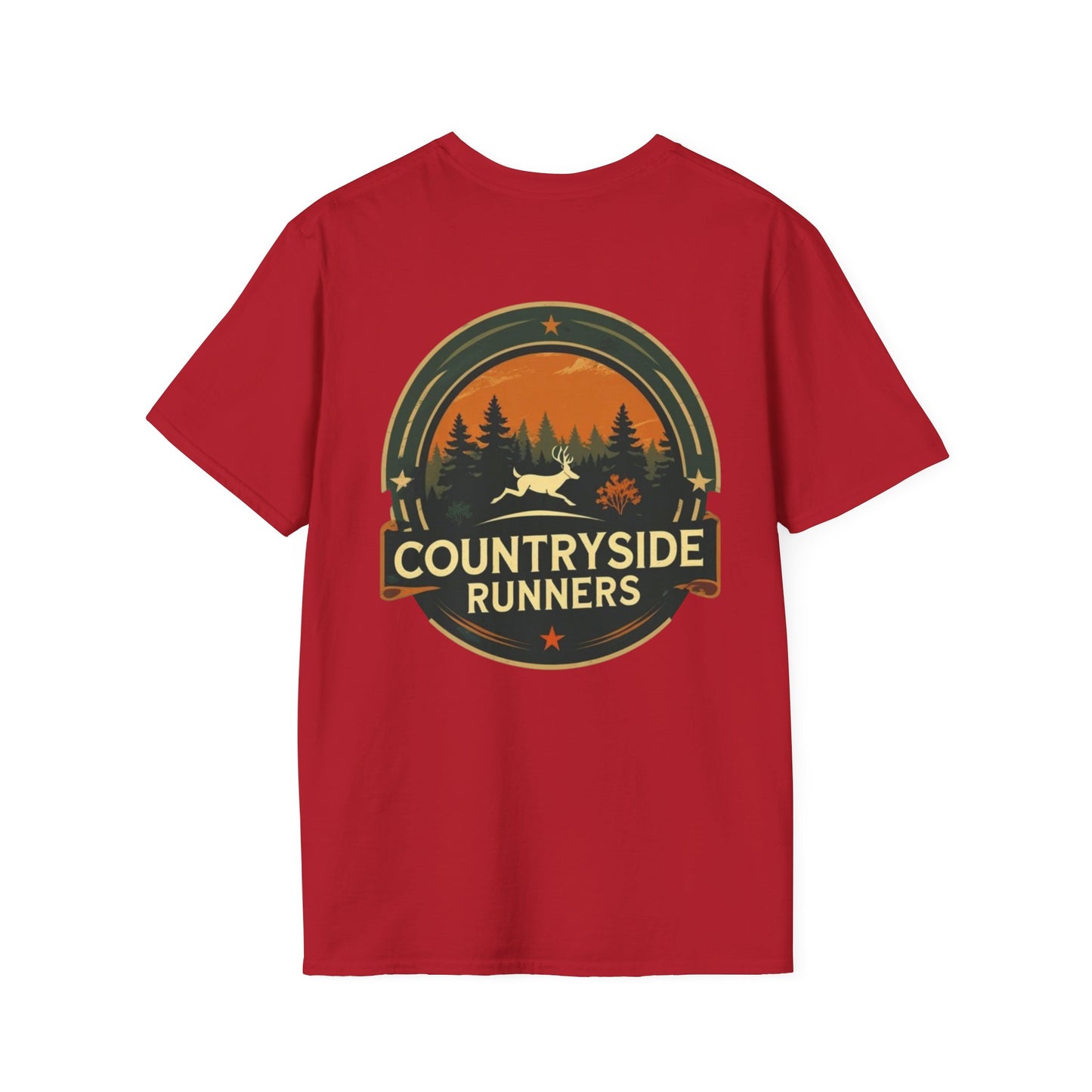 Countryside Runners Unisex T-Shirt, Softstyle Tee, Outdoor Running Shirt, Gift for Runners, Nature Lover Apparel