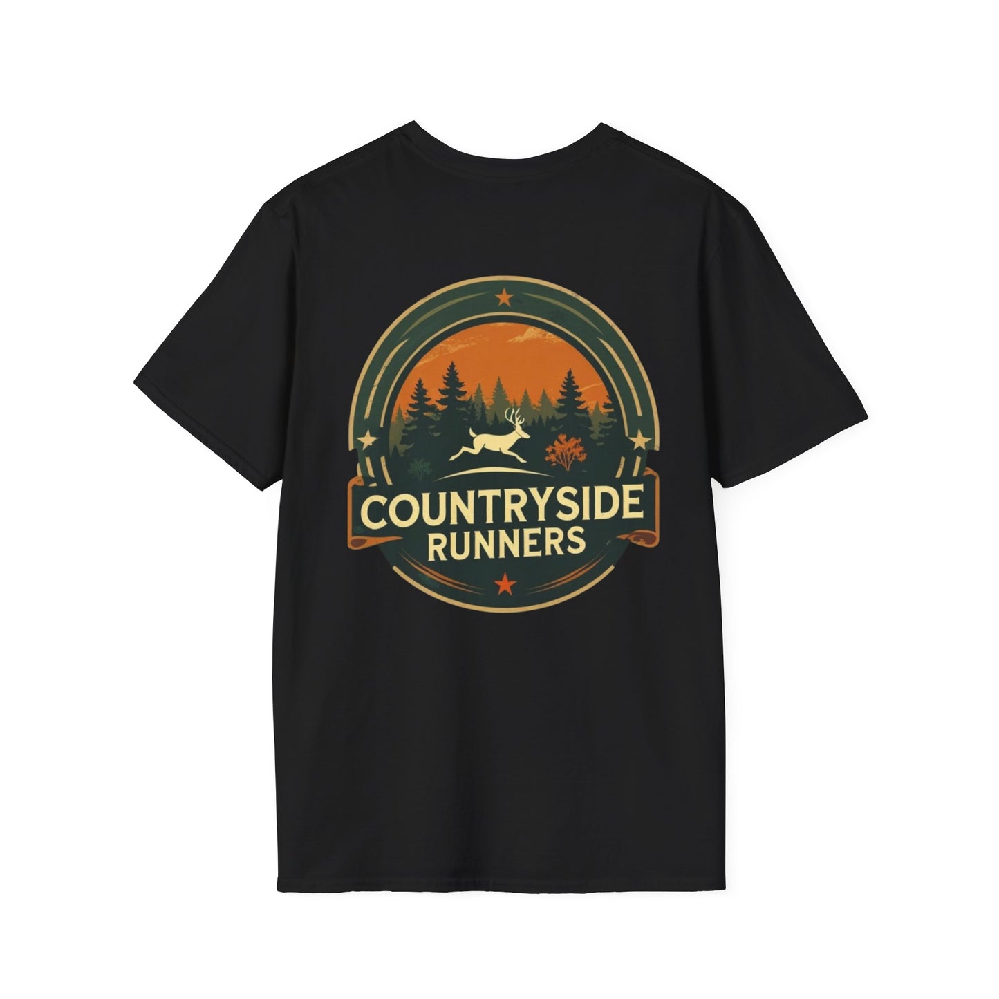 Countryside Runners Unisex T-Shirt, Softstyle Tee, Outdoor Running Shirt, Gift for Runners, Nature Lover Apparel