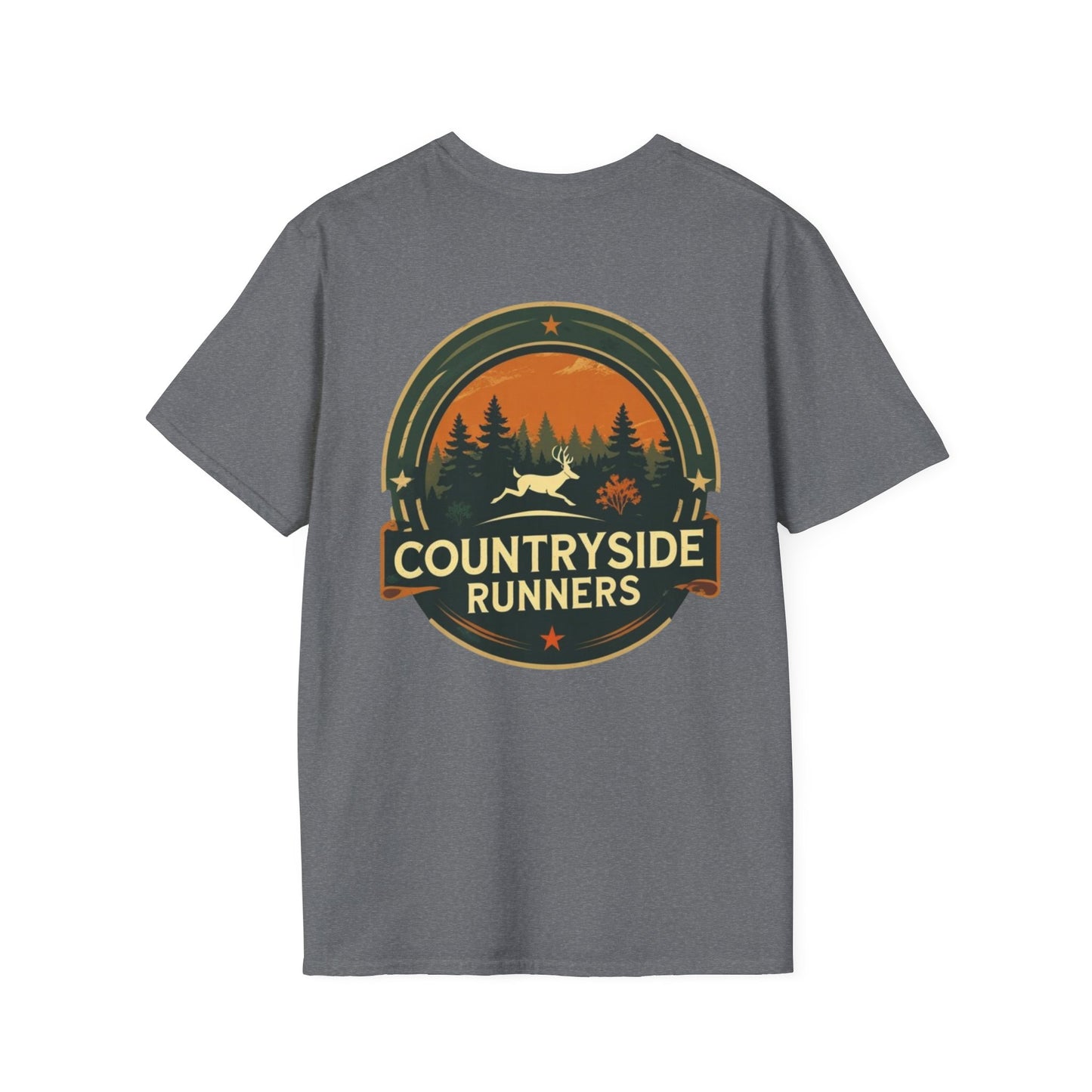 Countryside Runners Unisex T-Shirt, Softstyle Tee, Outdoor Running Shirt, Gift for Runners, Nature Lover Apparel