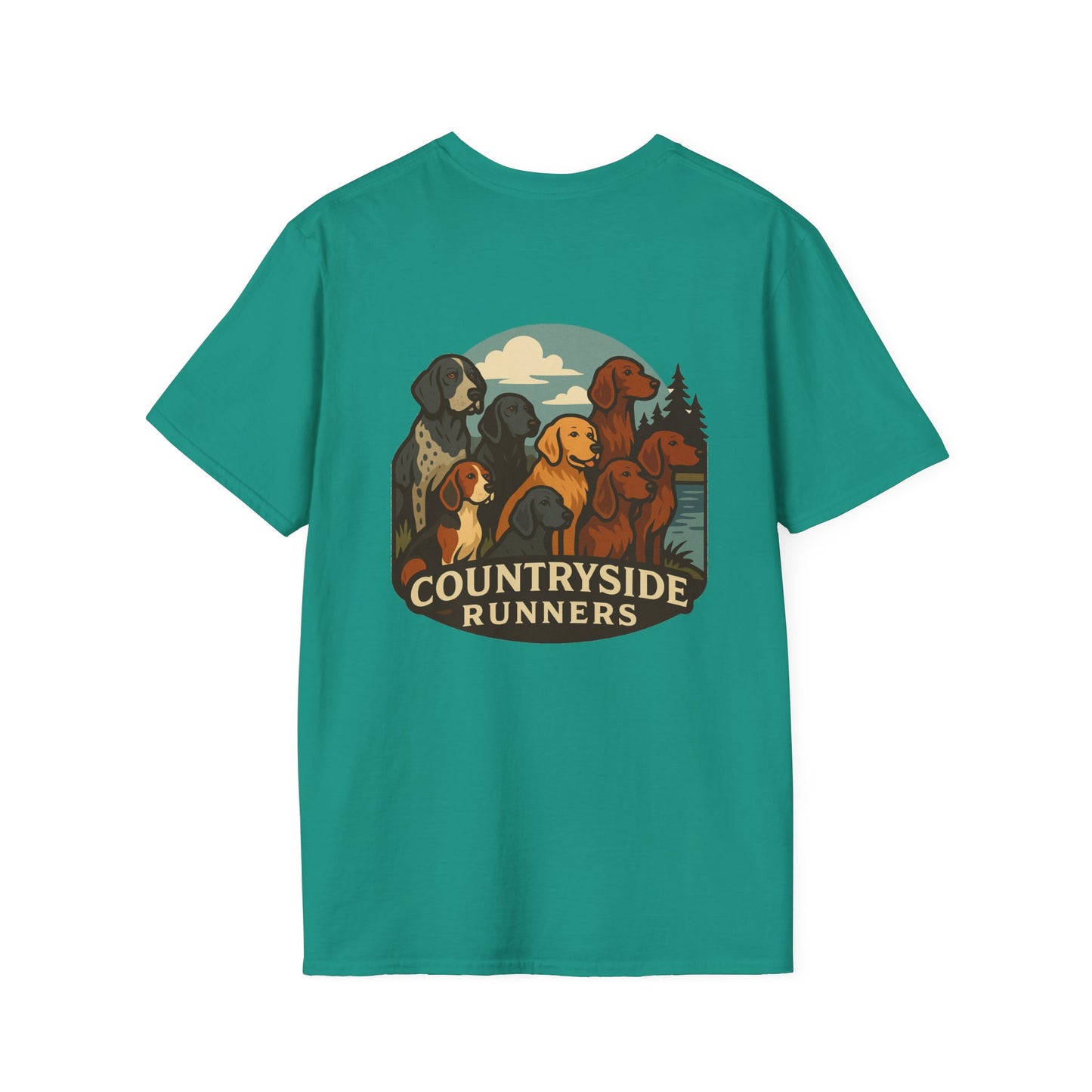 Dog Runners T-Shirt, Perfect Gift for Hunters, Outdoor Enthusiasts, Casual Wear, Wildlife Lovers, Adventure Apparel