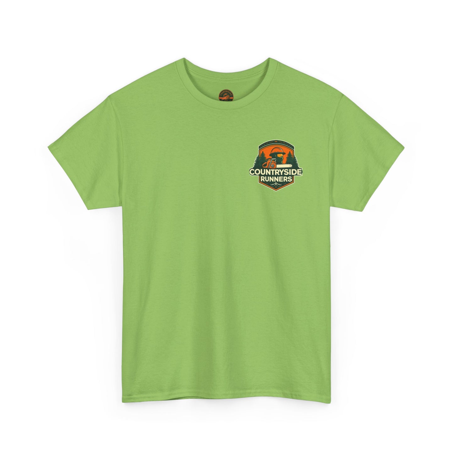 Blue collar line- Countryside Runners Heavy Cotton Tee, Running Shirt, Unisex T-Shirt, Sports Apparel, Outdoor Activity Gear, Gift for Runners