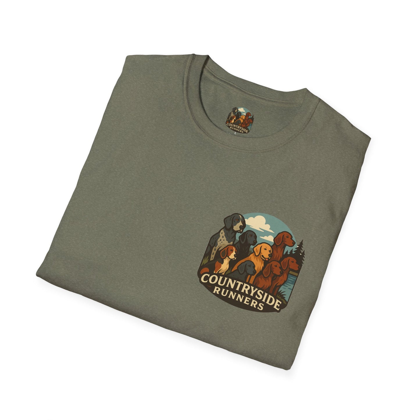 Dog Runners T-Shirt, Perfect Gift for Hunters, Outdoor Enthusiasts, Casual Wear, Wildlife Lovers, Adventure Apparel