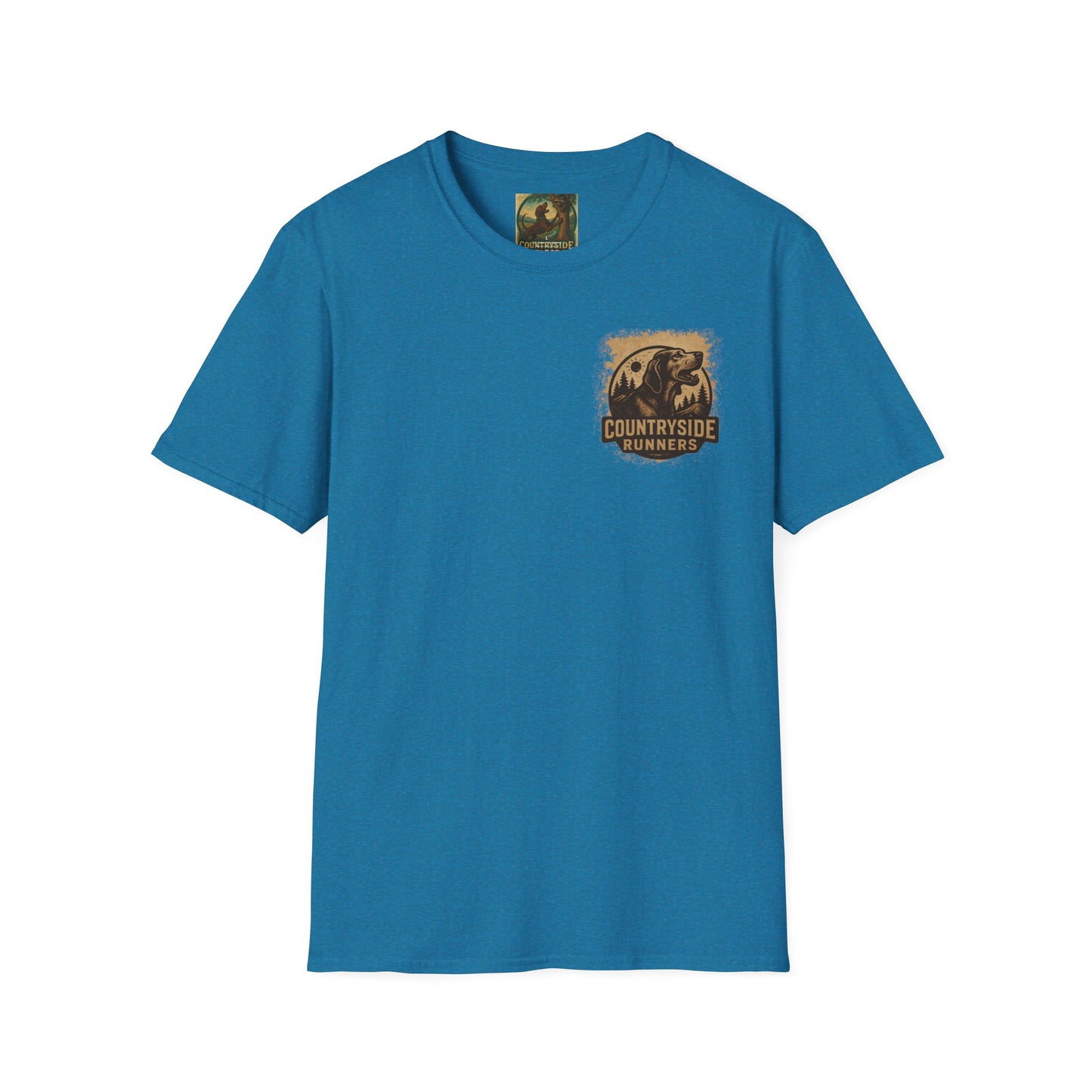 Countryside Runners treed plott hound T-Shirt, Unisex Dog Lover Tee, Softstyle Graphic Shirt, Gifts for Pet Owners, Outdoor Enthusiasts Apparel