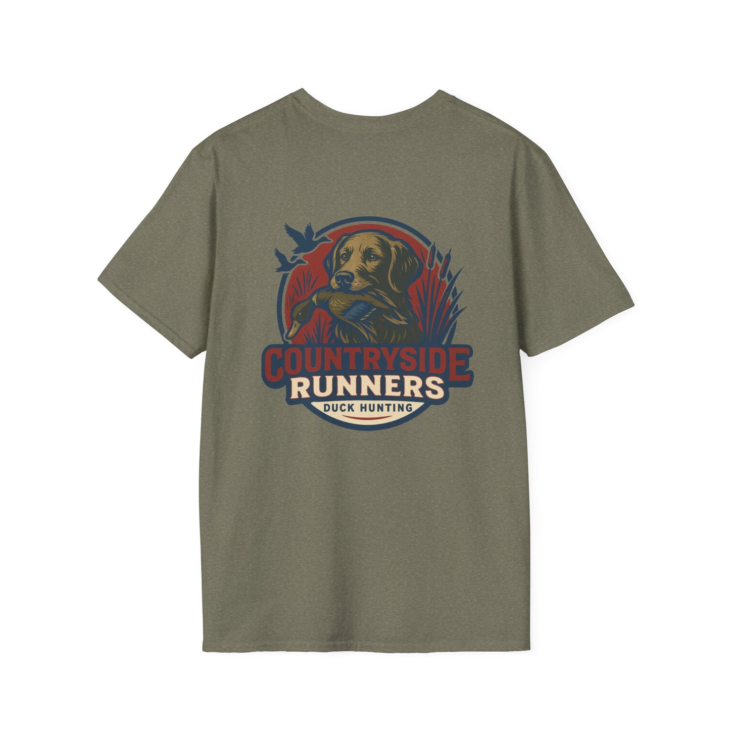 Duck Hunting Runners T-Shirt, Perfect Gift for Hunters, Outdoor Enthusiasts, Casual Wear, Wildlife Lovers, Adventure Apparel