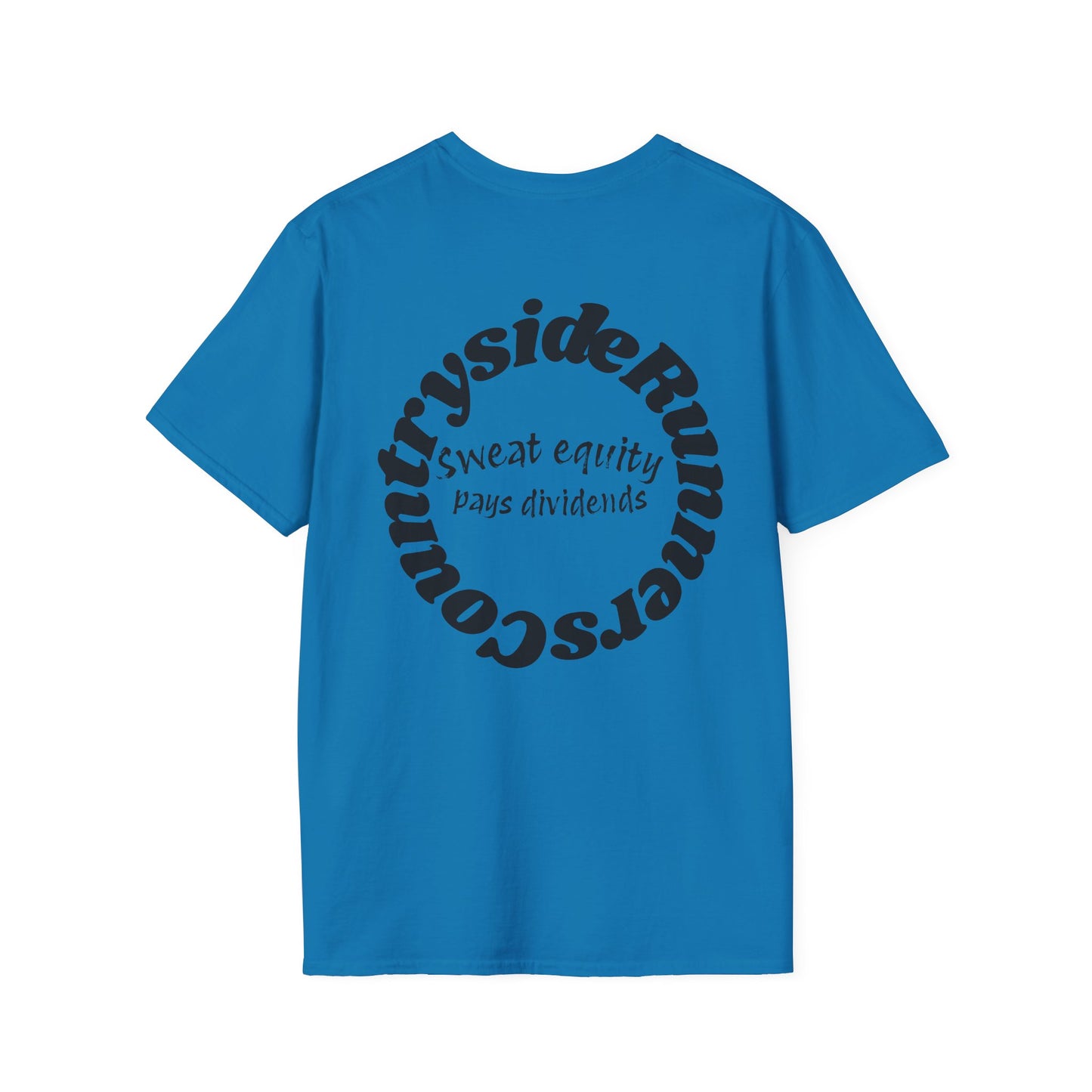 Sweat Equity Pays Dividends Countryside Runners brand T-shirt
