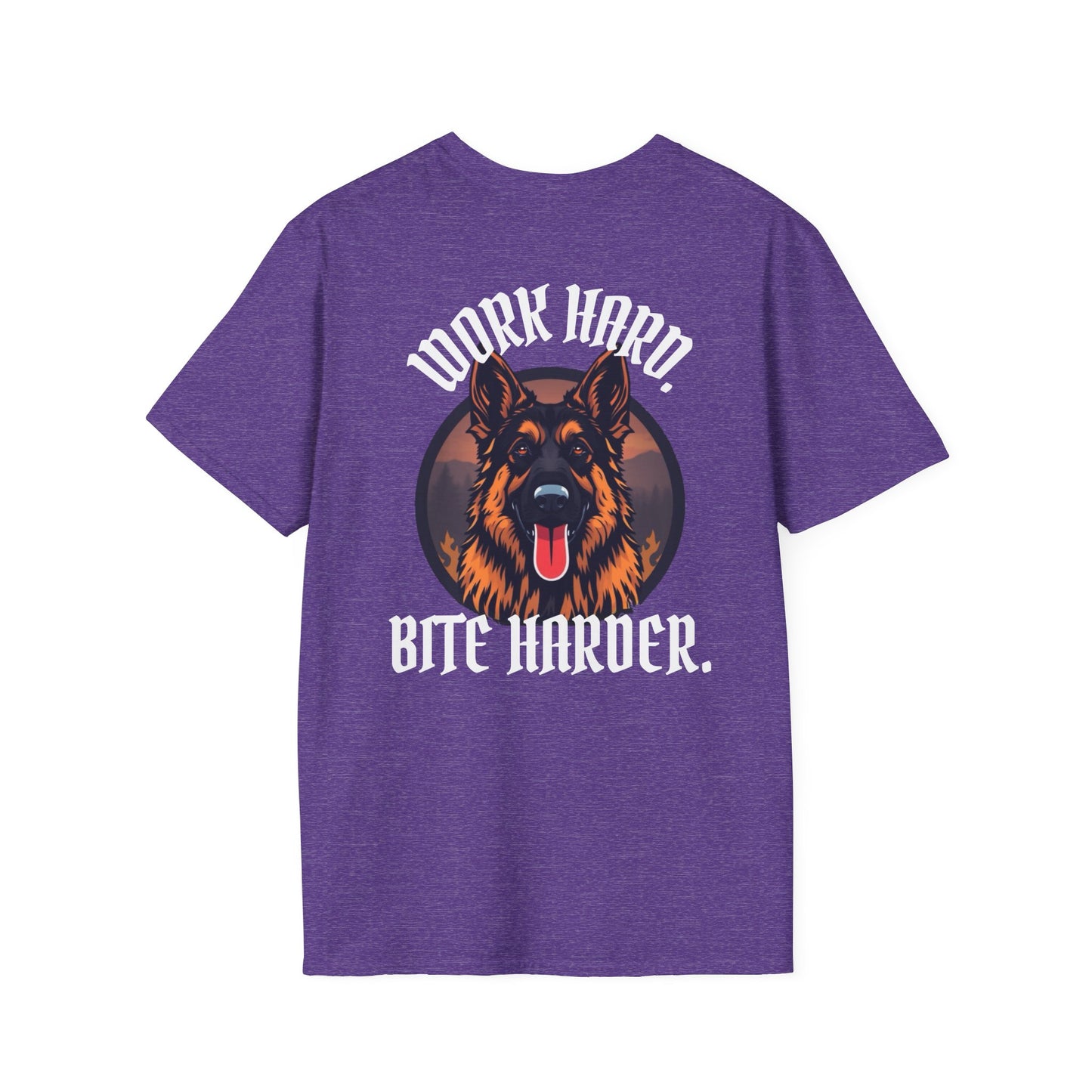 German Shepherd Work Hard. Bite Harder T-Shirt