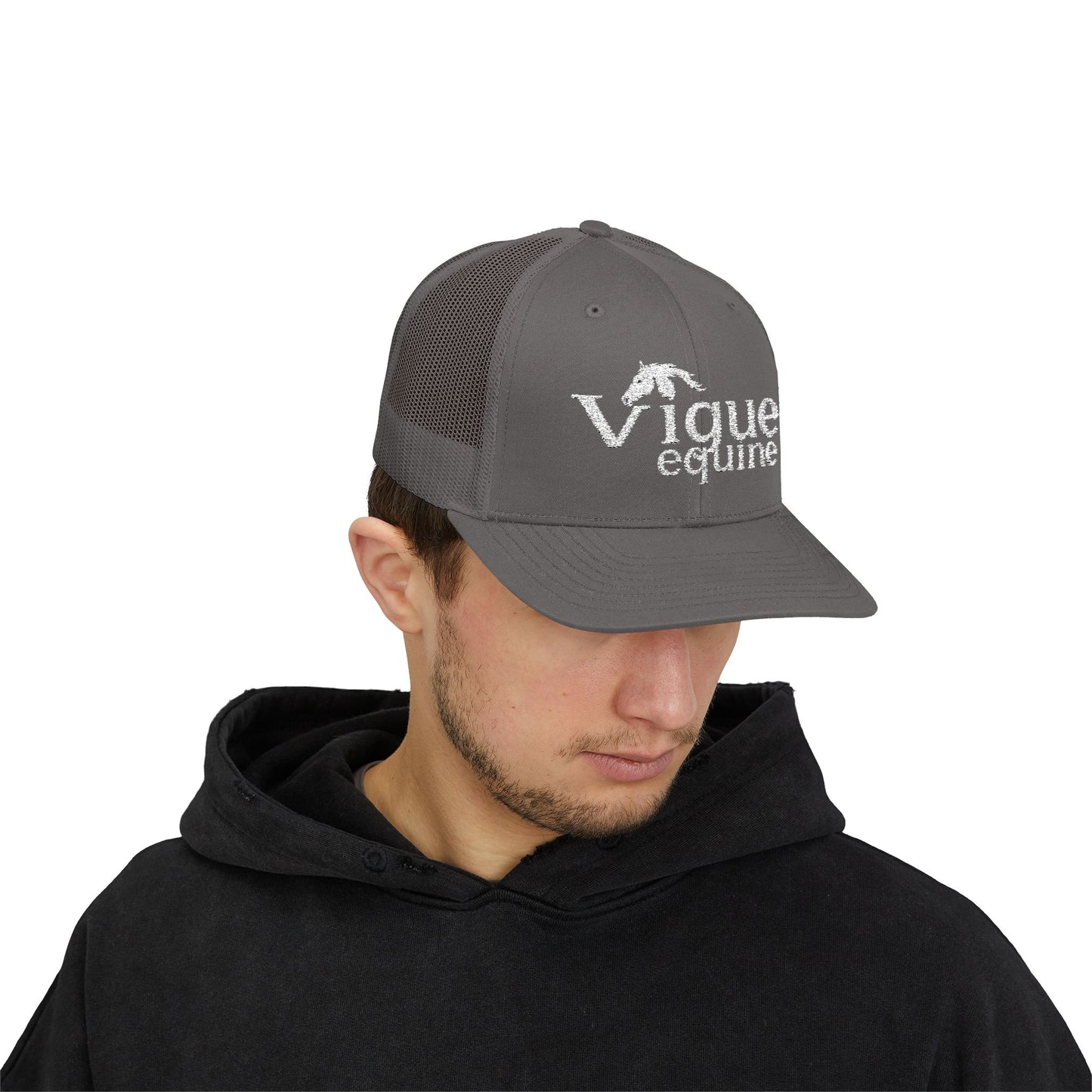 Vigue equine LLC Equestrian Snapback Trucker Cap, Adjustable Horse Rider Hat, Outdoor Sports Cap, Gift for Horse Lovers, Fun Western Style Headwear