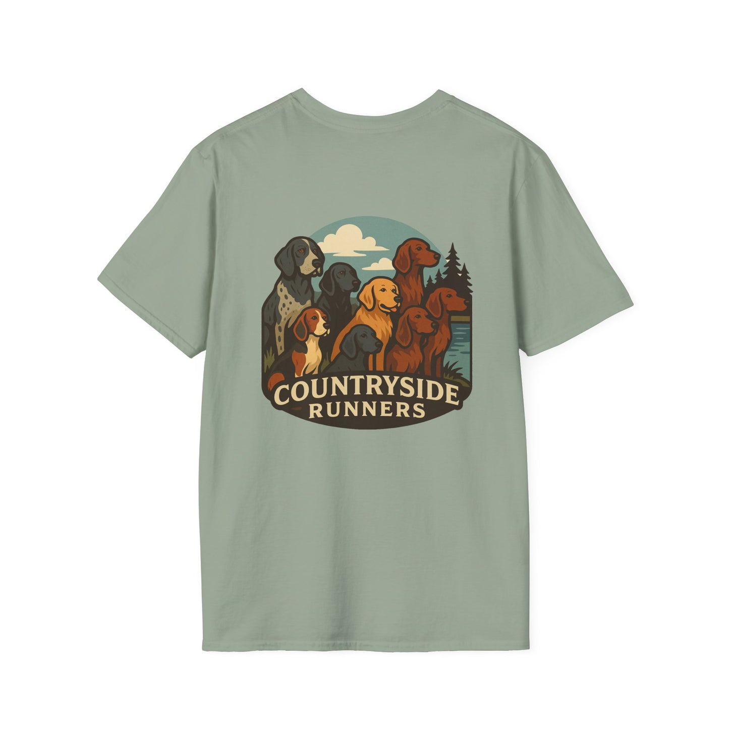 Dog Runners T-Shirt, Perfect Gift for Hunters, Outdoor Enthusiasts, Casual Wear, Wildlife Lovers, Adventure Apparel