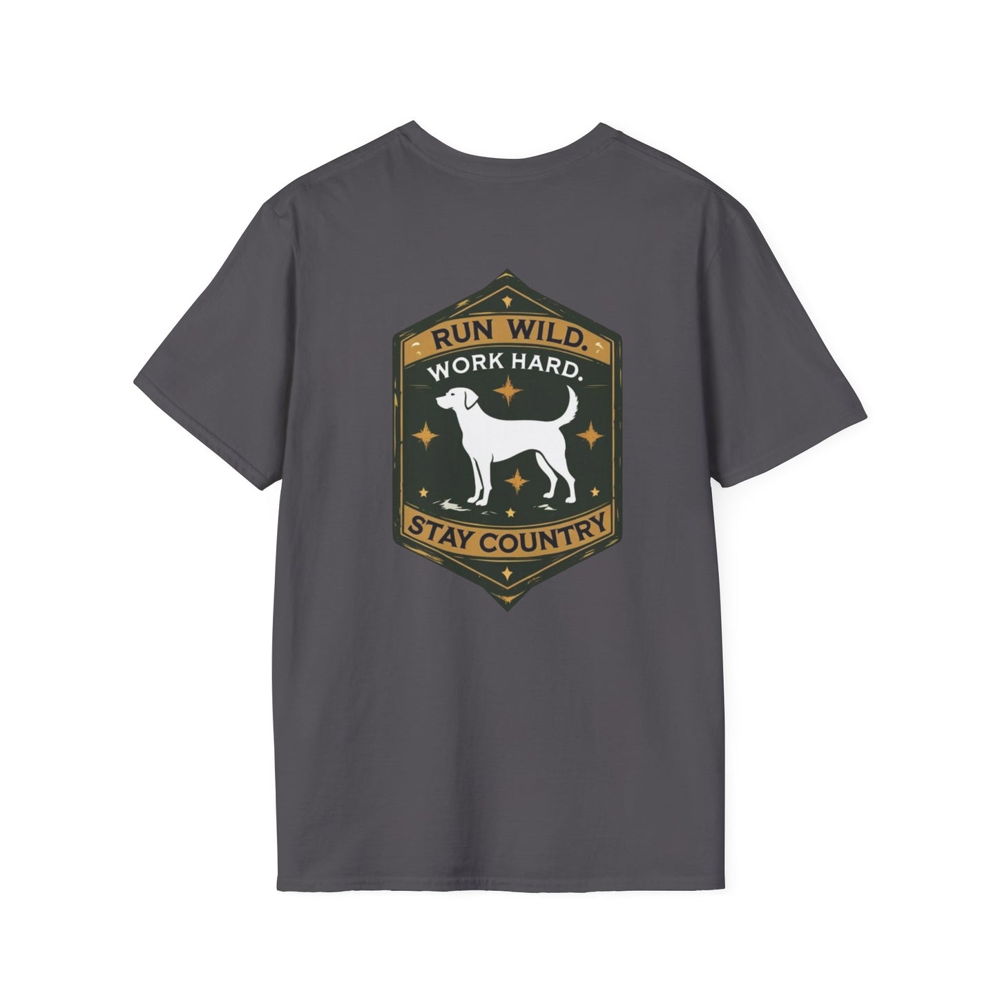 Country Dog T-Shirt, Casual Tee, Gift for Dog Lovers, Pet Owner Apparel, Farmhouse Style, Outdoor Adventure Clothing