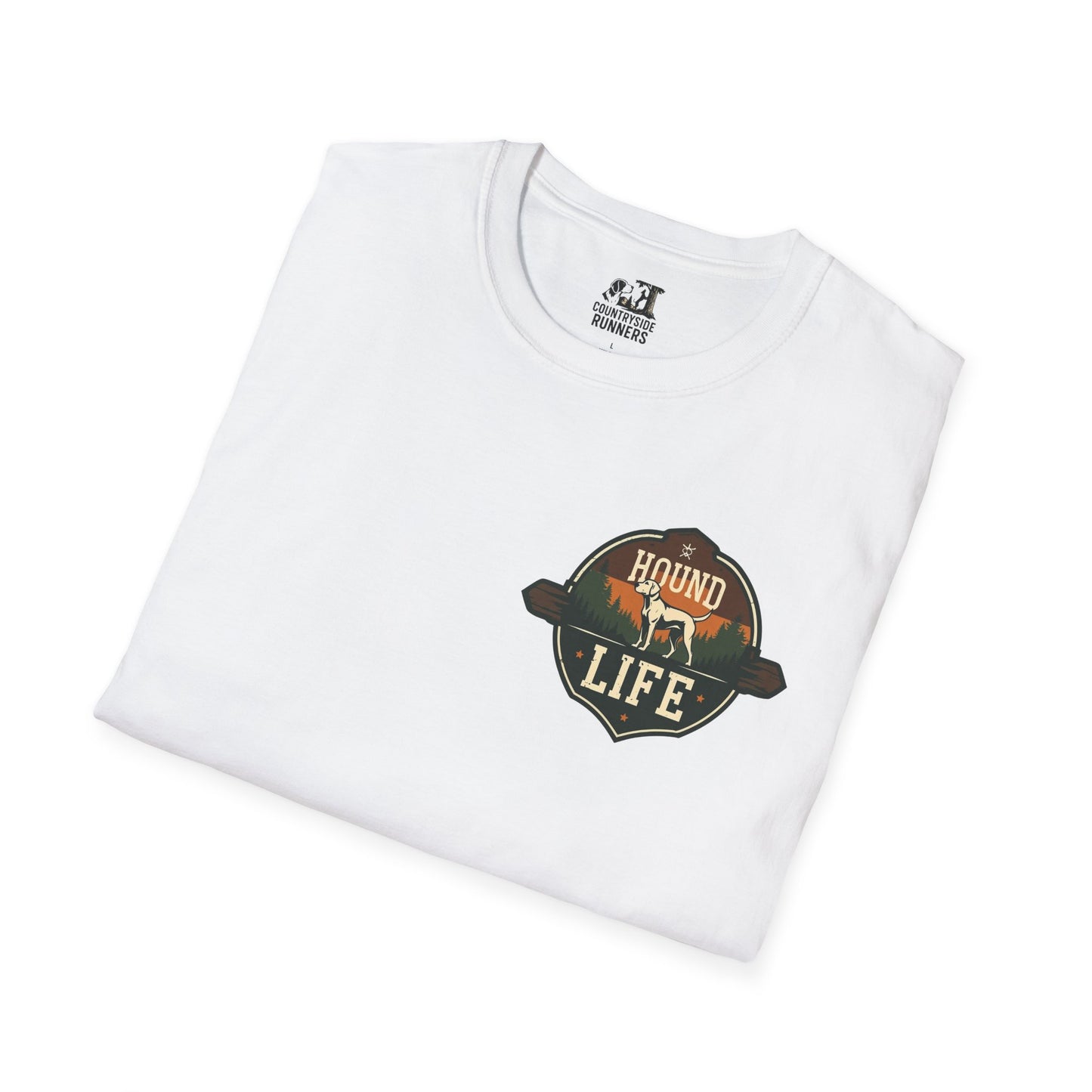 Countryside Runners Unisex Softstyle T-Shirt | Dog Lover Gift, Outdoor Activity Tee, Casual Wear, Pet Enthusiast Shirt, Nature Lover Apparel