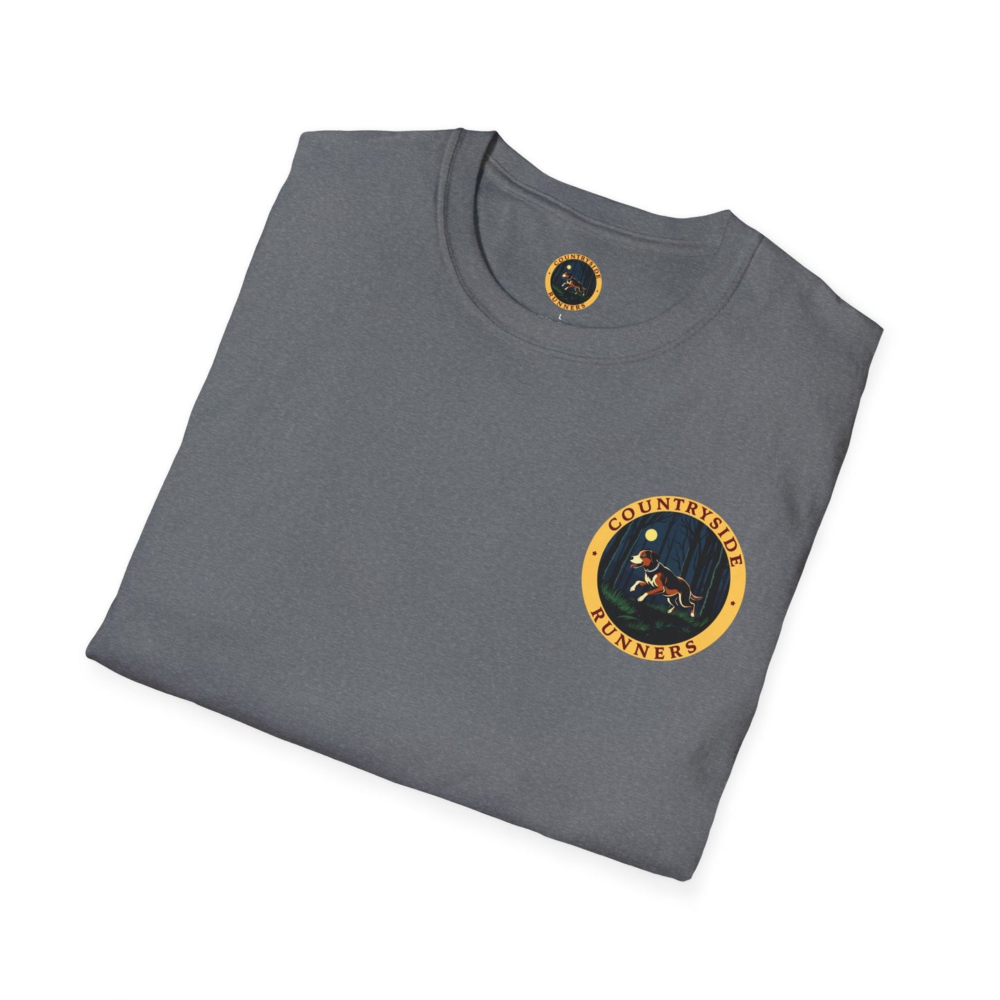 Dog Lover's Unisex Softstyle T-Shirt, Pet Fashion, Casual Wear, Birthday Gift, Animal Lover Apparel, Forest Dog Design
