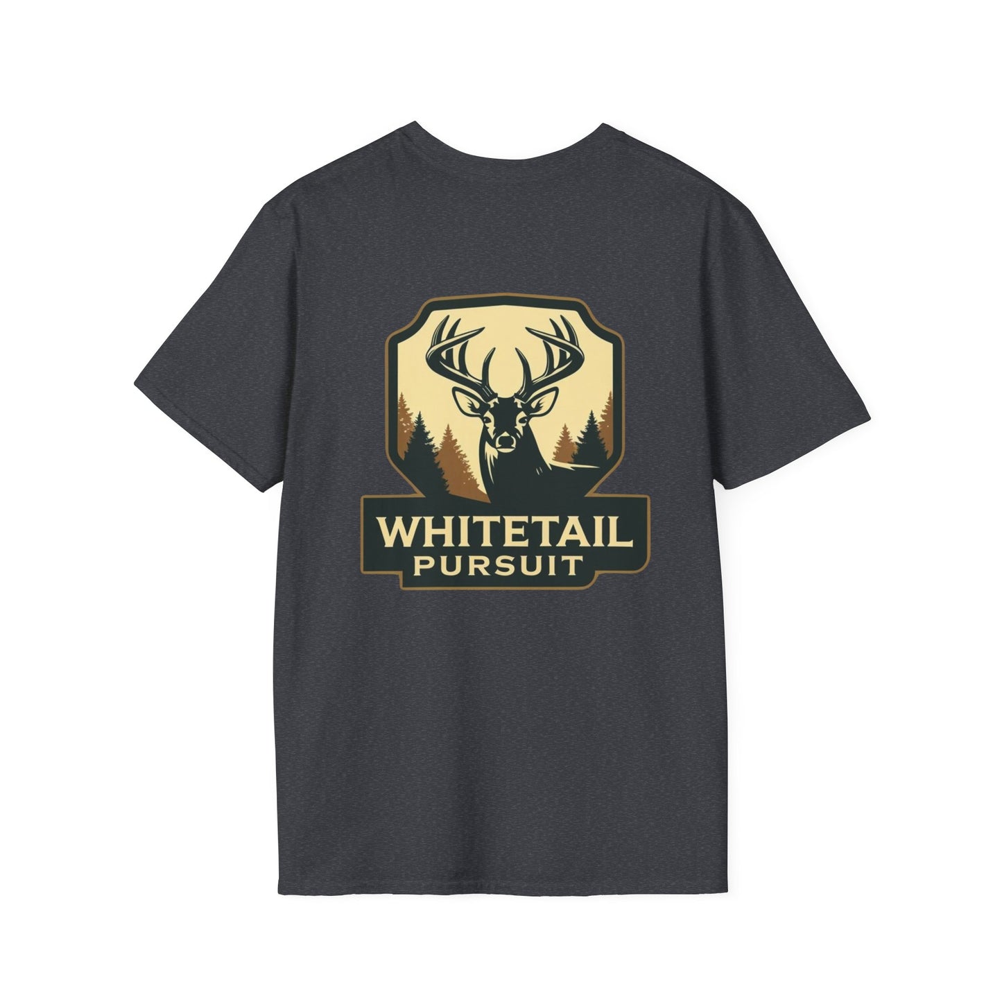 Unisex Softstyle Hunting T-Shirt - Whitetail Pursuit - Perfect for Outdoor Enthusiasts, Gifts, Camping, and Hunting Season
