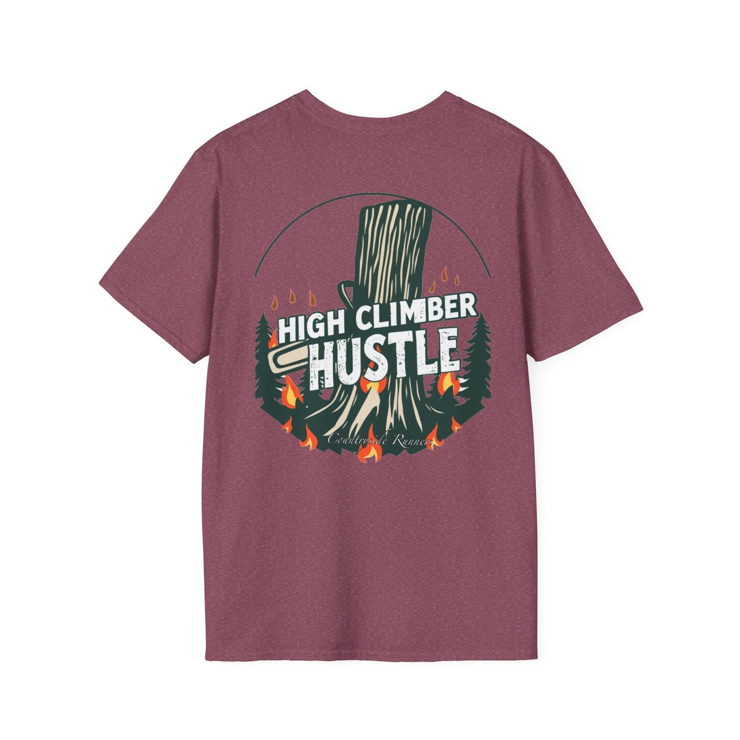High climber hustle blue collar built Unisex T-Shirt - Blue Collar Countryside Runners Merch
