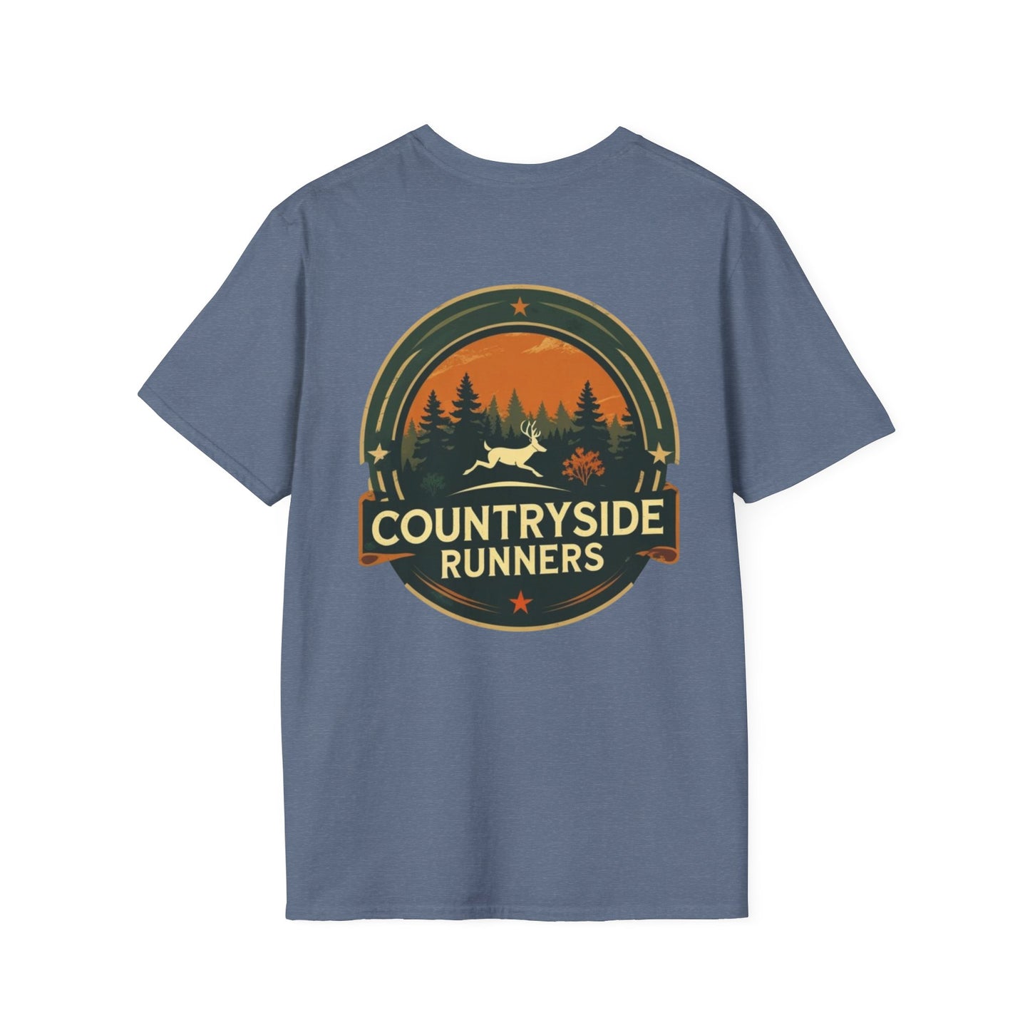 Countryside Runners Unisex T-Shirt, Softstyle Tee, Outdoor Running Shirt, Gift for Runners, Nature Lover Apparel