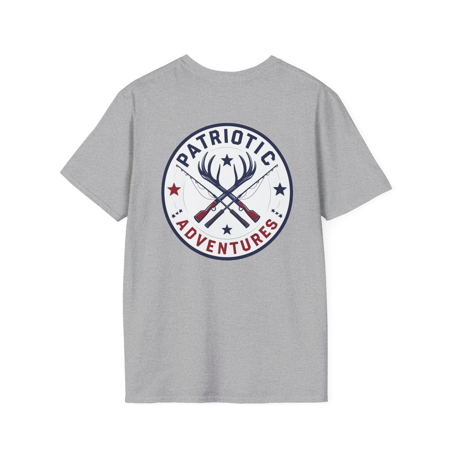 Patriotic Adventures T-Shirt | Outdoor Enthusiast Gear, Camping Tee, Hunting Apparel, Gift for Dads, Summer Adventure Wear