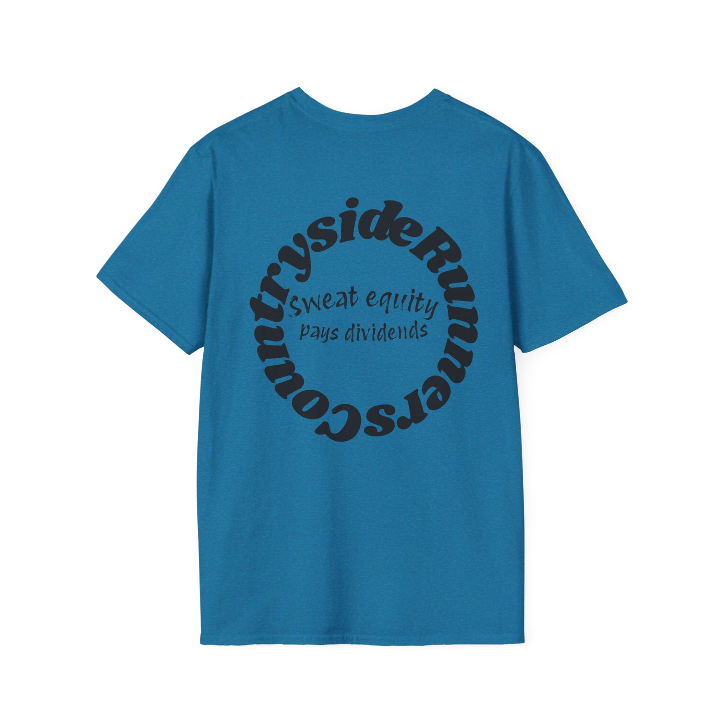 Sweat Equity Pays Dividends Countryside Runners brand T-shirt