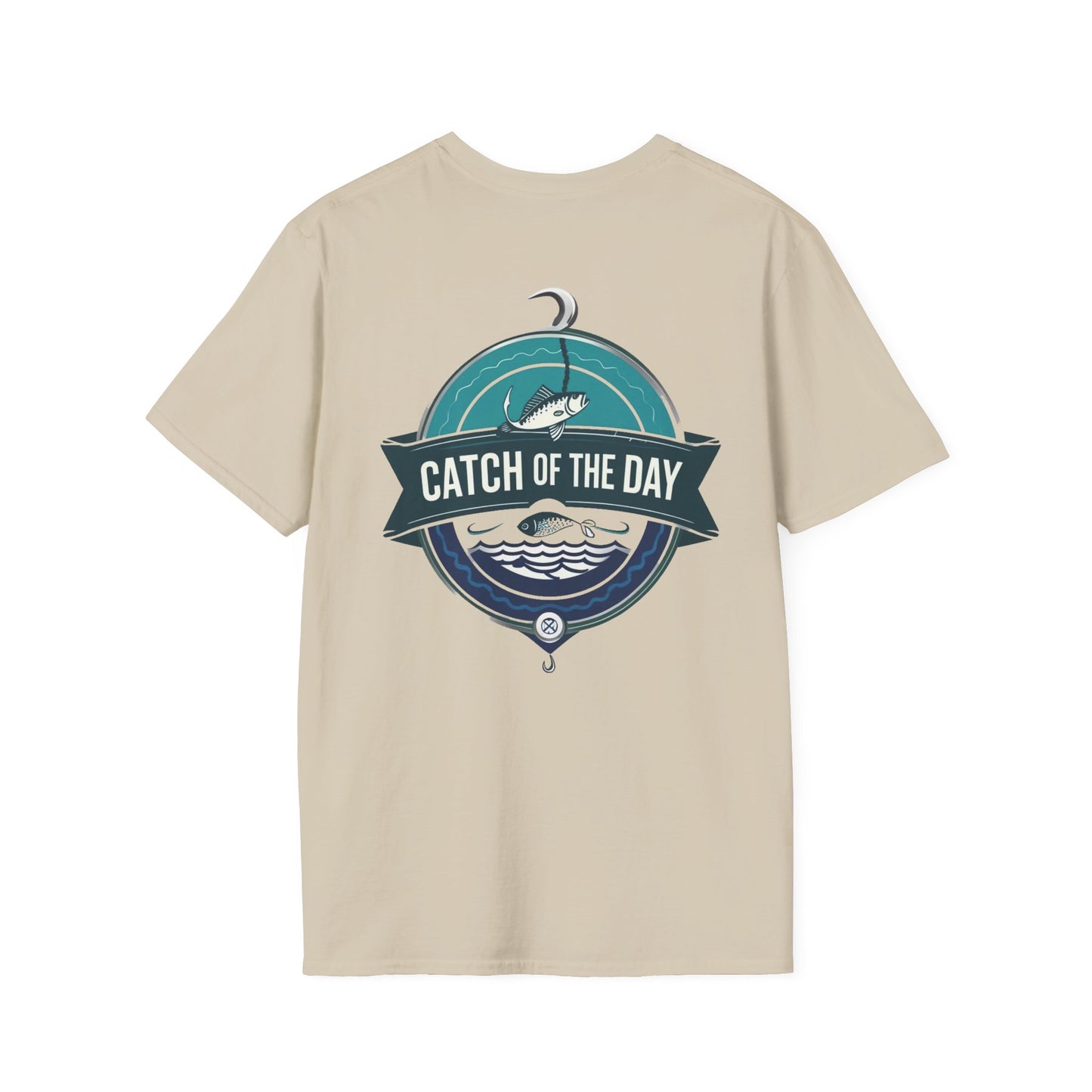 Catch of the Day Unisex Softstyle T-Shirt, Outdoor Apparel, Fishing Gift, Casual Wear, Boat Enthusiast Shirt, Summer Adventure Tee