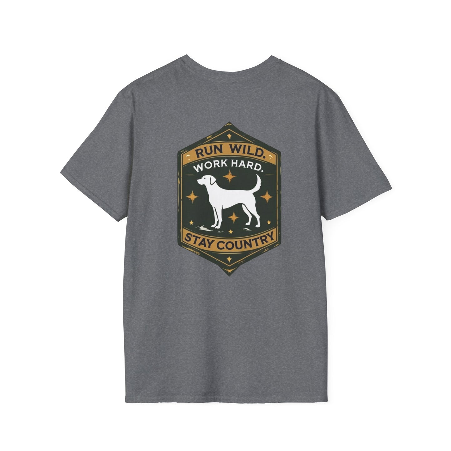 Country Dog T-Shirt, Casual Tee, Gift for Dog Lovers, Pet Owner Apparel, Farmhouse Style, Outdoor Adventure Clothing