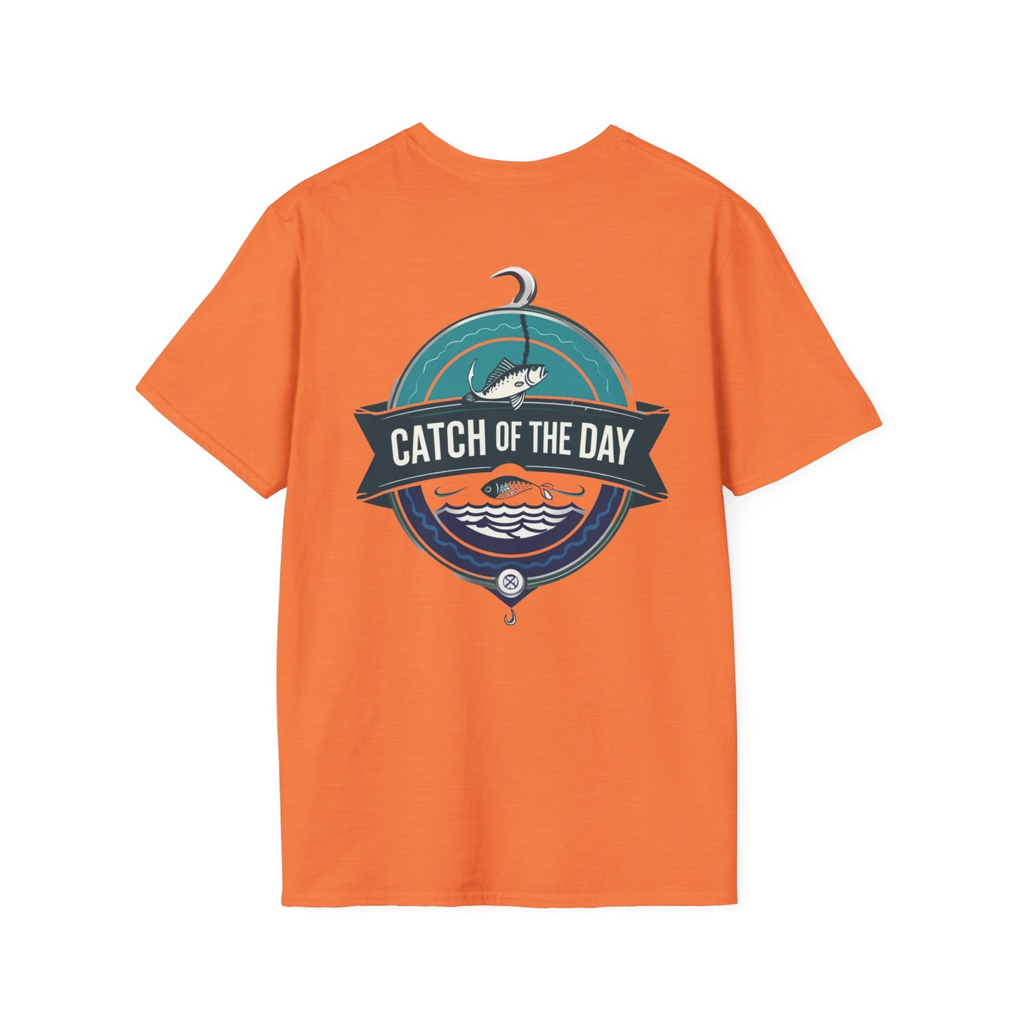 Catch of the Day Unisex Softstyle T-Shirt, Outdoor Apparel, Fishing Gift, Casual Wear, Boat Enthusiast Shirt, Summer Adventure Tee