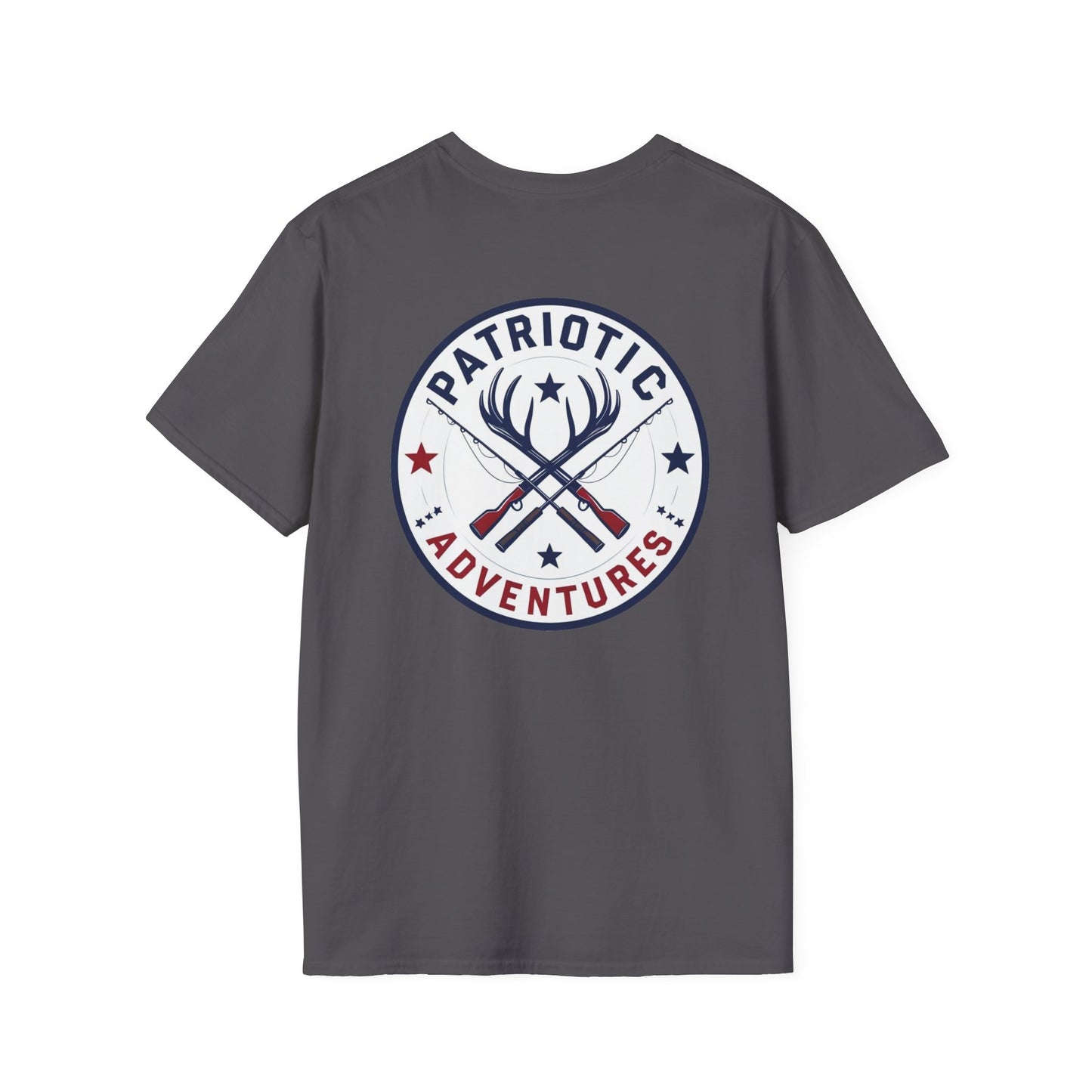 Patriotic Adventures T-Shirt | Outdoor Enthusiast Gear, Camping Tee, Hunting Apparel, Gift for Dads, Summer Adventure Wear