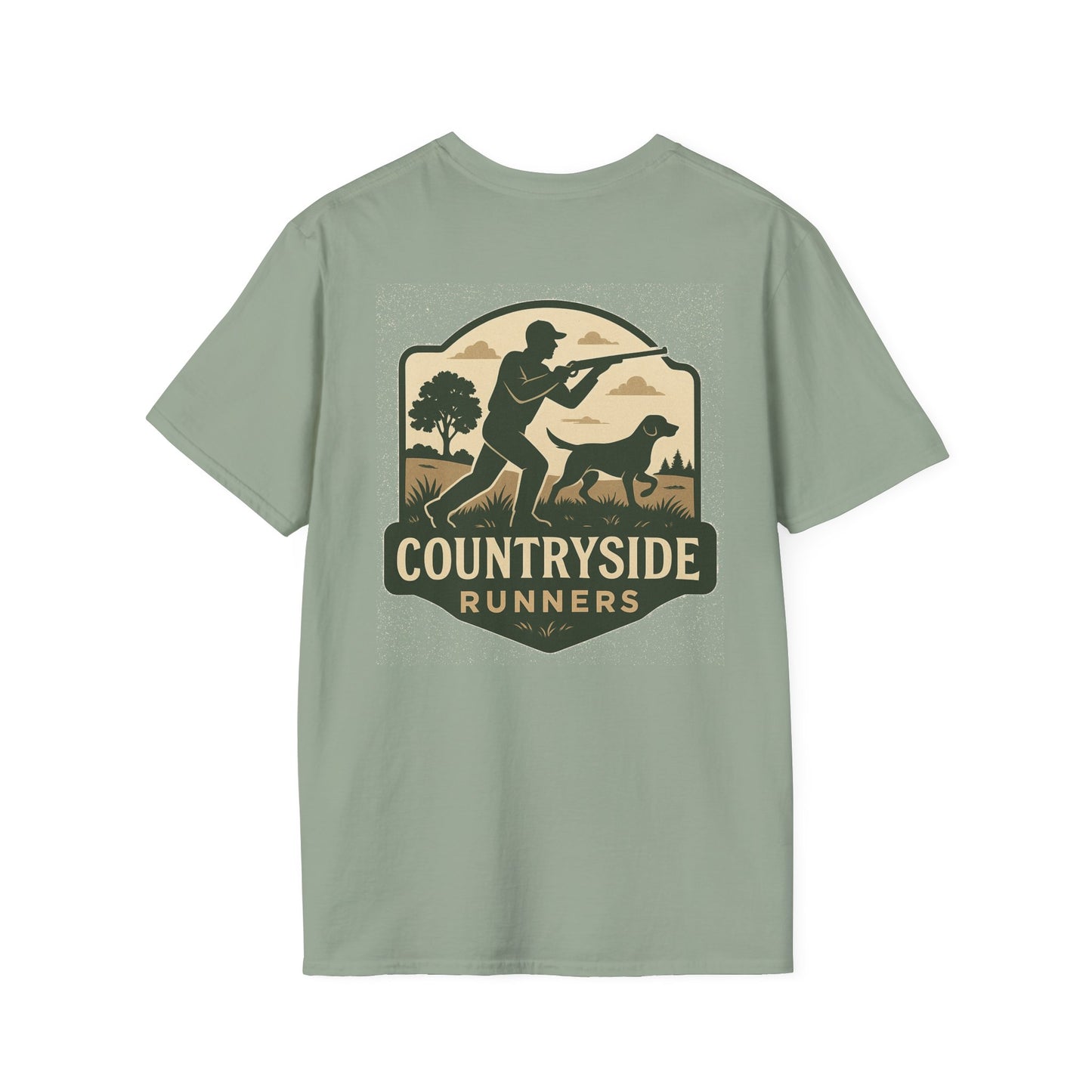 Countryside Runners Unisex Softstyle T-Shirt, Casual Outdoor Tee, Gift for Nature Lovers, Hunting Apparel, Cool Vintage Design