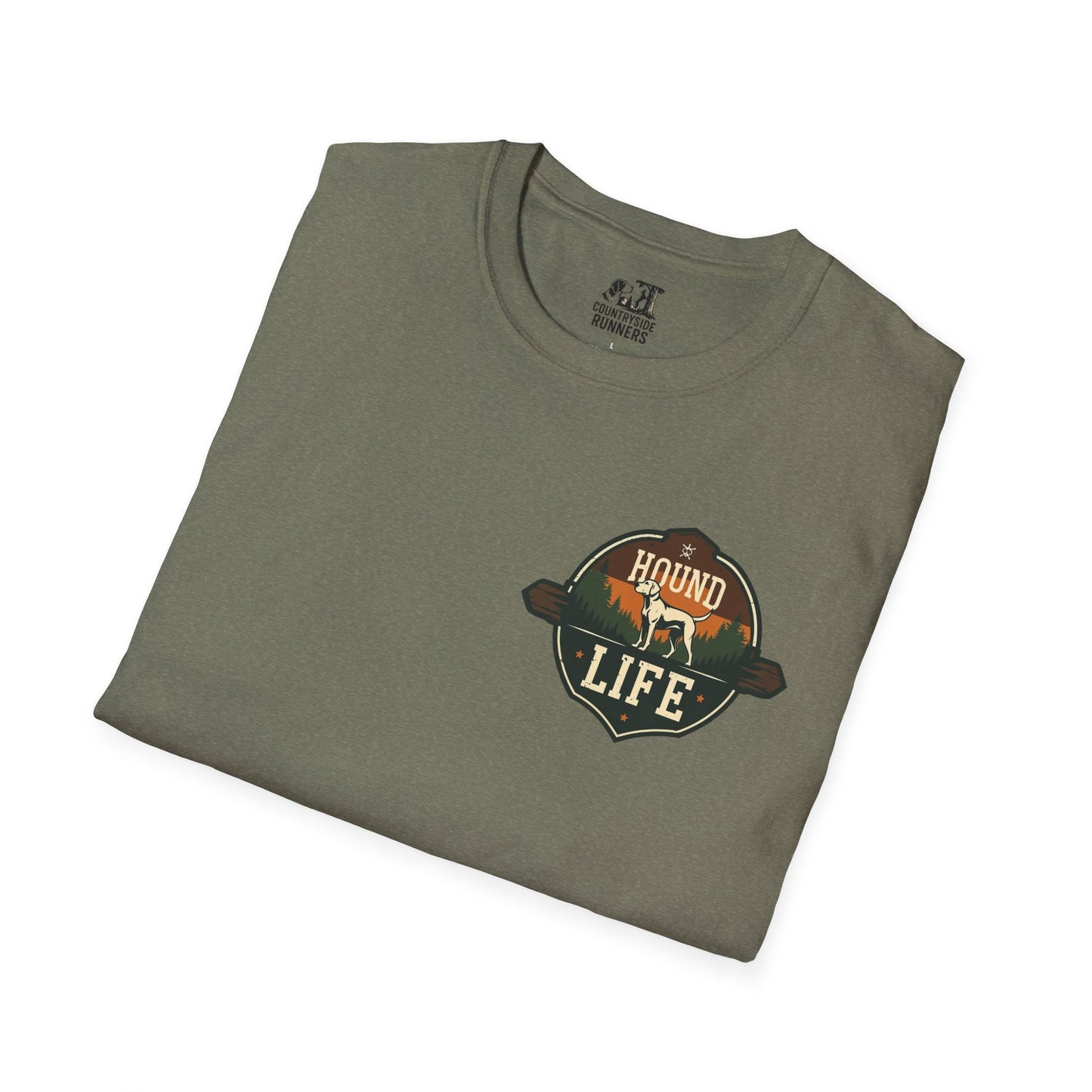 Countryside Runners Unisex Softstyle T-Shirt | Dog Lover Gift, Outdoor Activity Tee, Casual Wear, Pet Enthusiast Shirt, Nature Lover Apparel