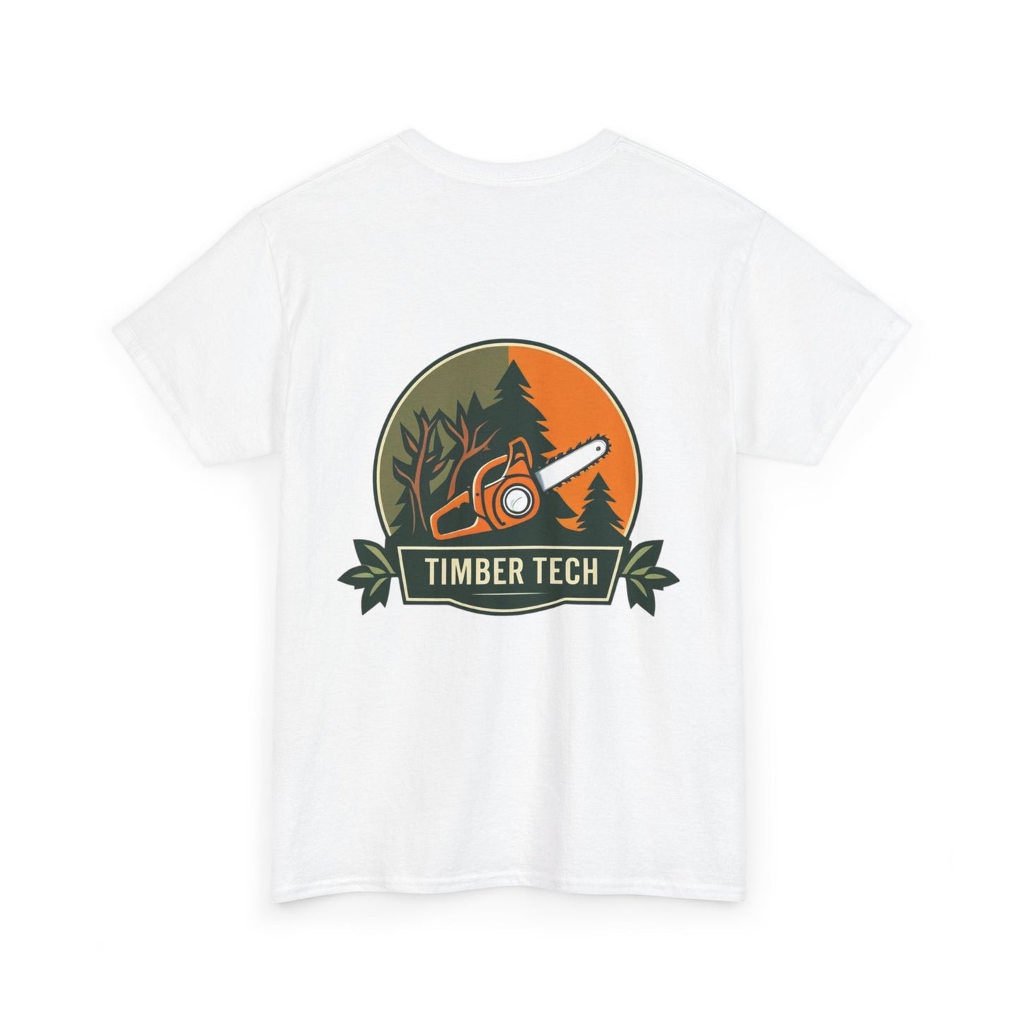 Blue collar line- Timber Tech Unisex Heavy Cotton Tee - Casual Nature Shirt, Outdoor Adventure Tee, Gifts for Forest Lovers, Eco-Friendly Apparel, Summer Wear