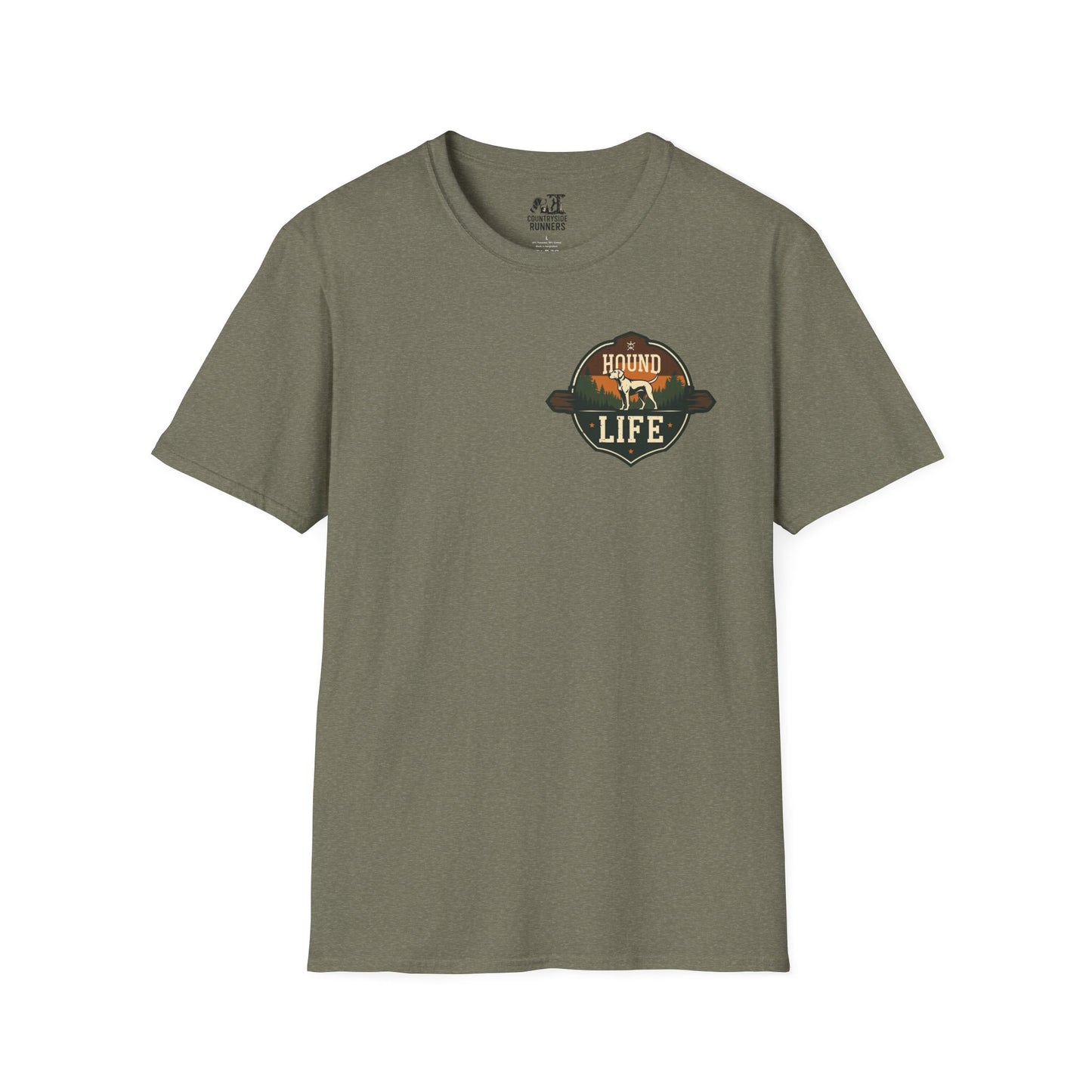 Countryside Runners Unisex Softstyle T-Shirt | Dog Lover Gift, Outdoor Activity Tee, Casual Wear, Pet Enthusiast Shirt, Nature Lover Apparel
