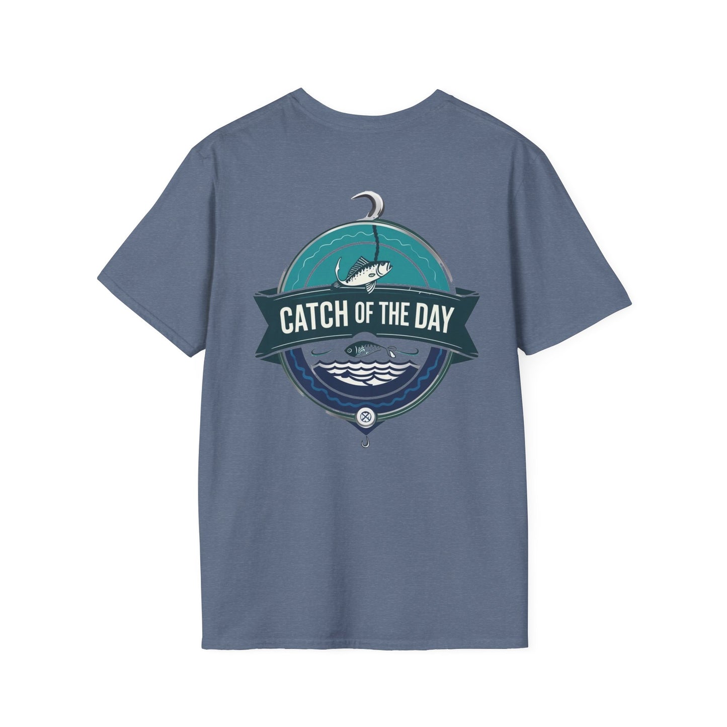 Catch of the Day Unisex Softstyle T-Shirt, Outdoor Apparel, Fishing Gift, Casual Wear, Boat Enthusiast Shirt, Summer Adventure Tee