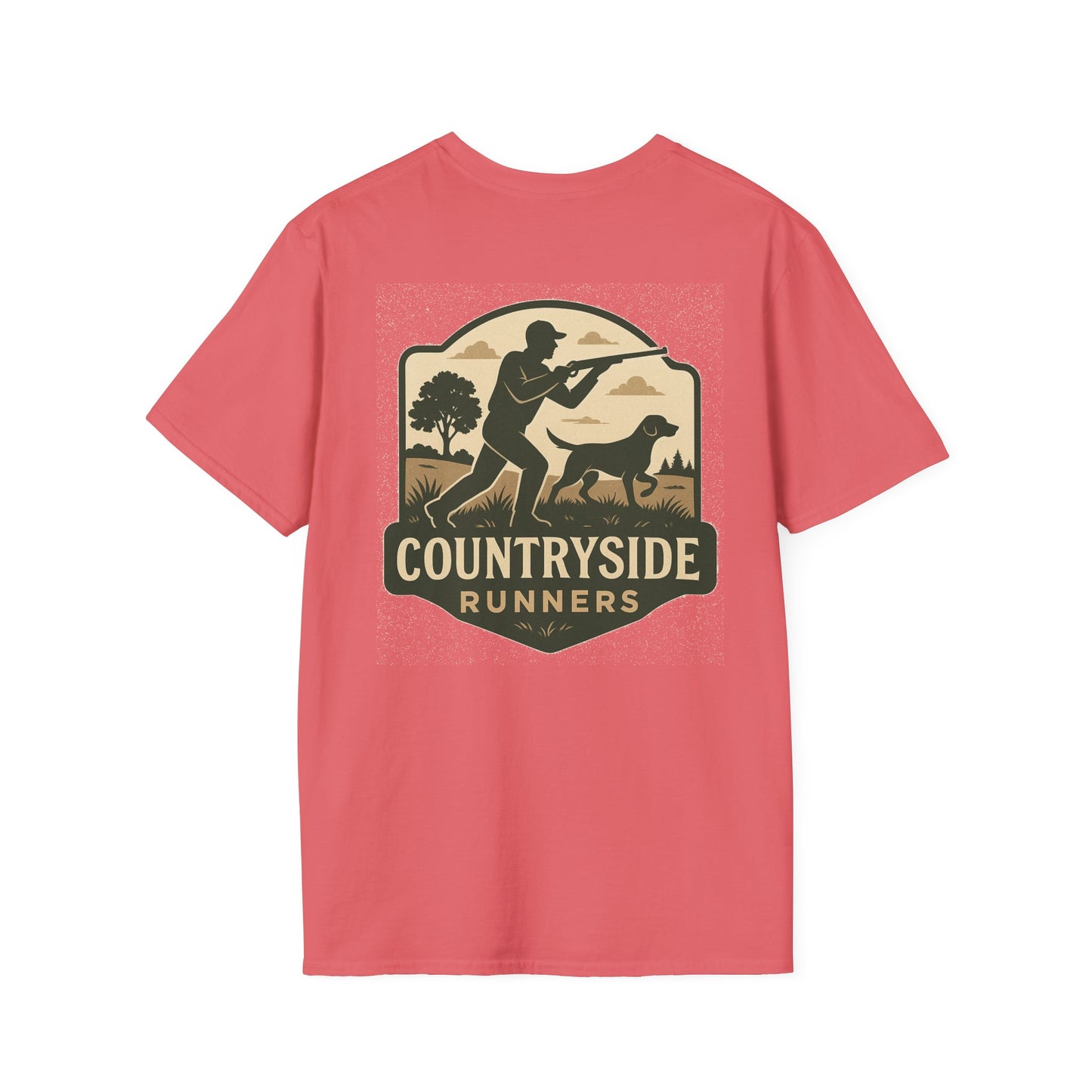 Countryside Runners Unisex Softstyle T-Shirt, Casual Outdoor Tee, Gift for Nature Lovers, Hunting Apparel, Cool Vintage Design