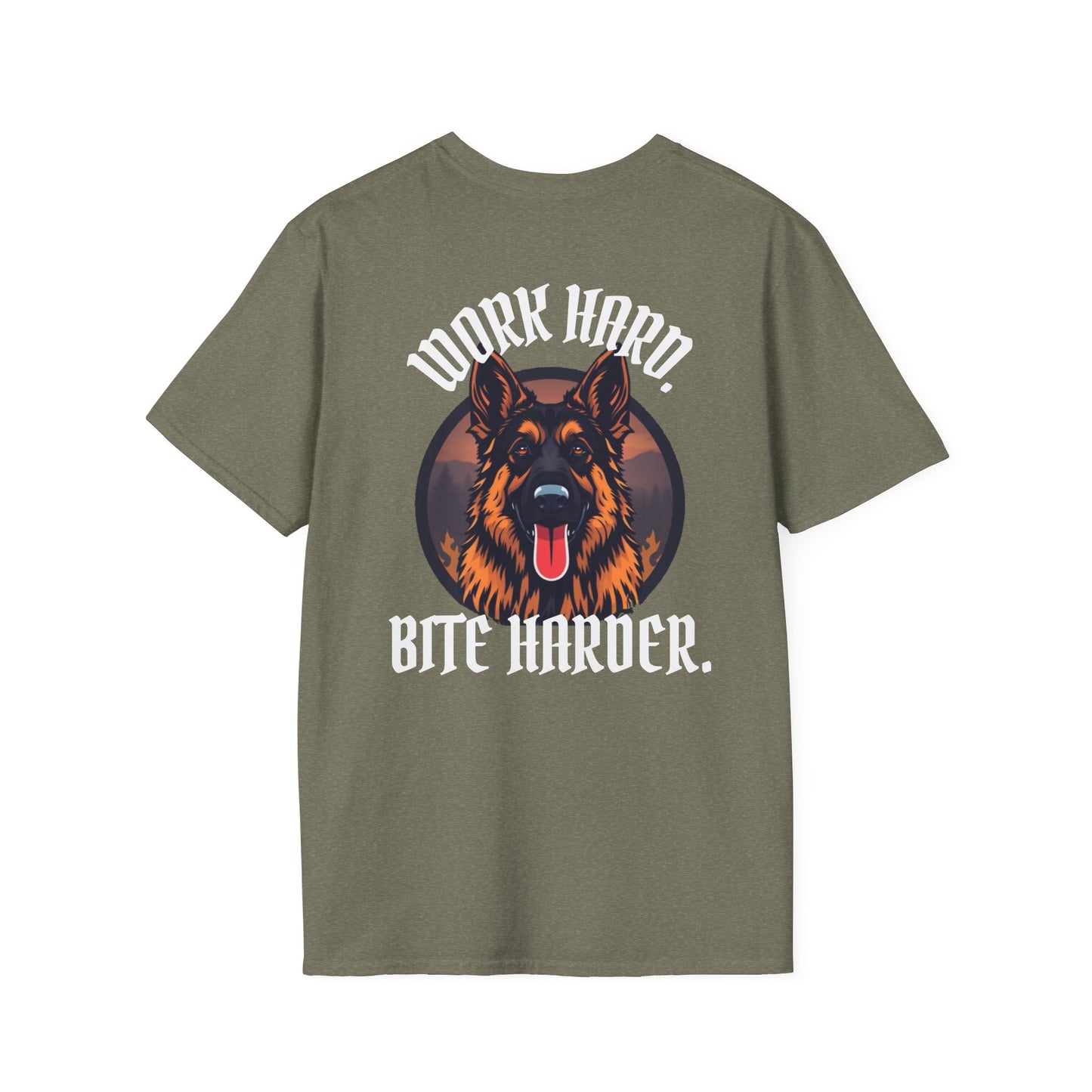 German Shepherd Work Hard. Bite Harder T-Shirt