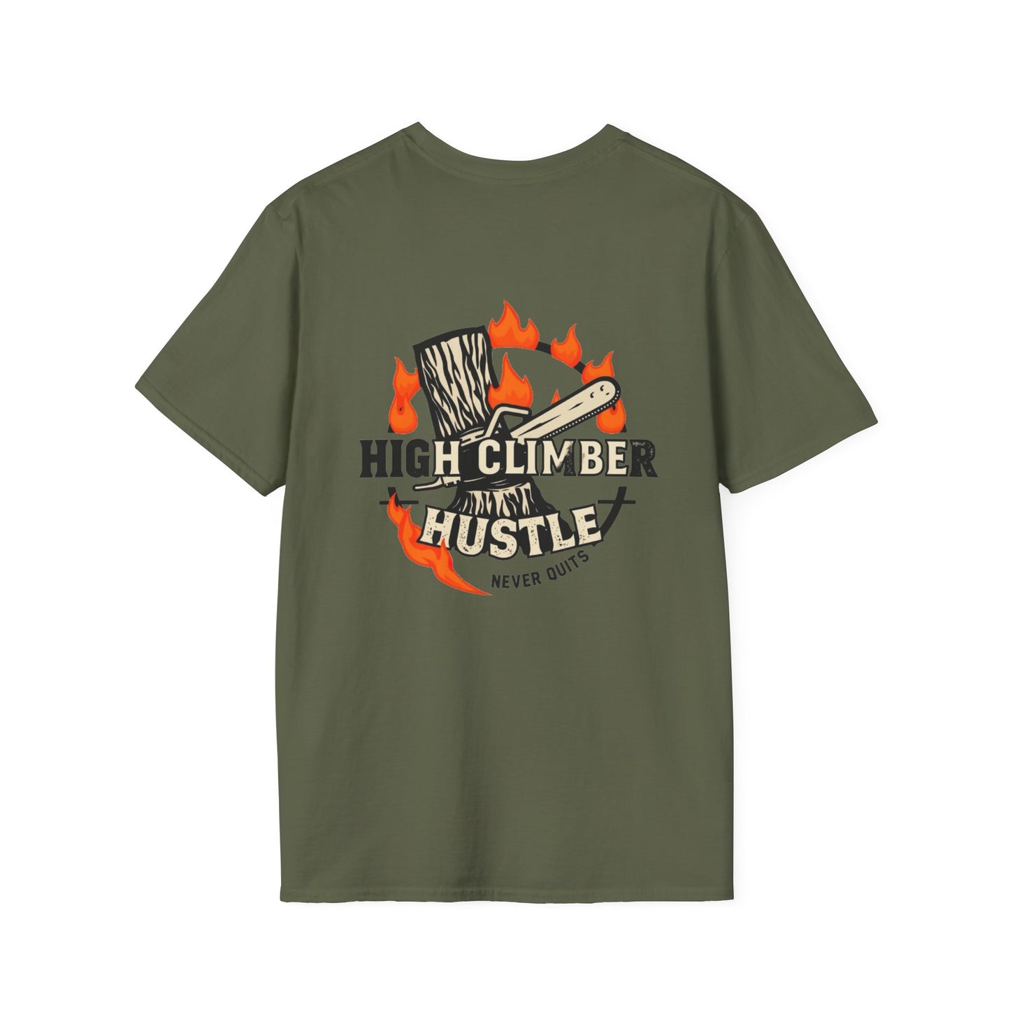 High climber hustle blue collar built Unisex T-Shirt - Blue Collar Countryside Runners Merch