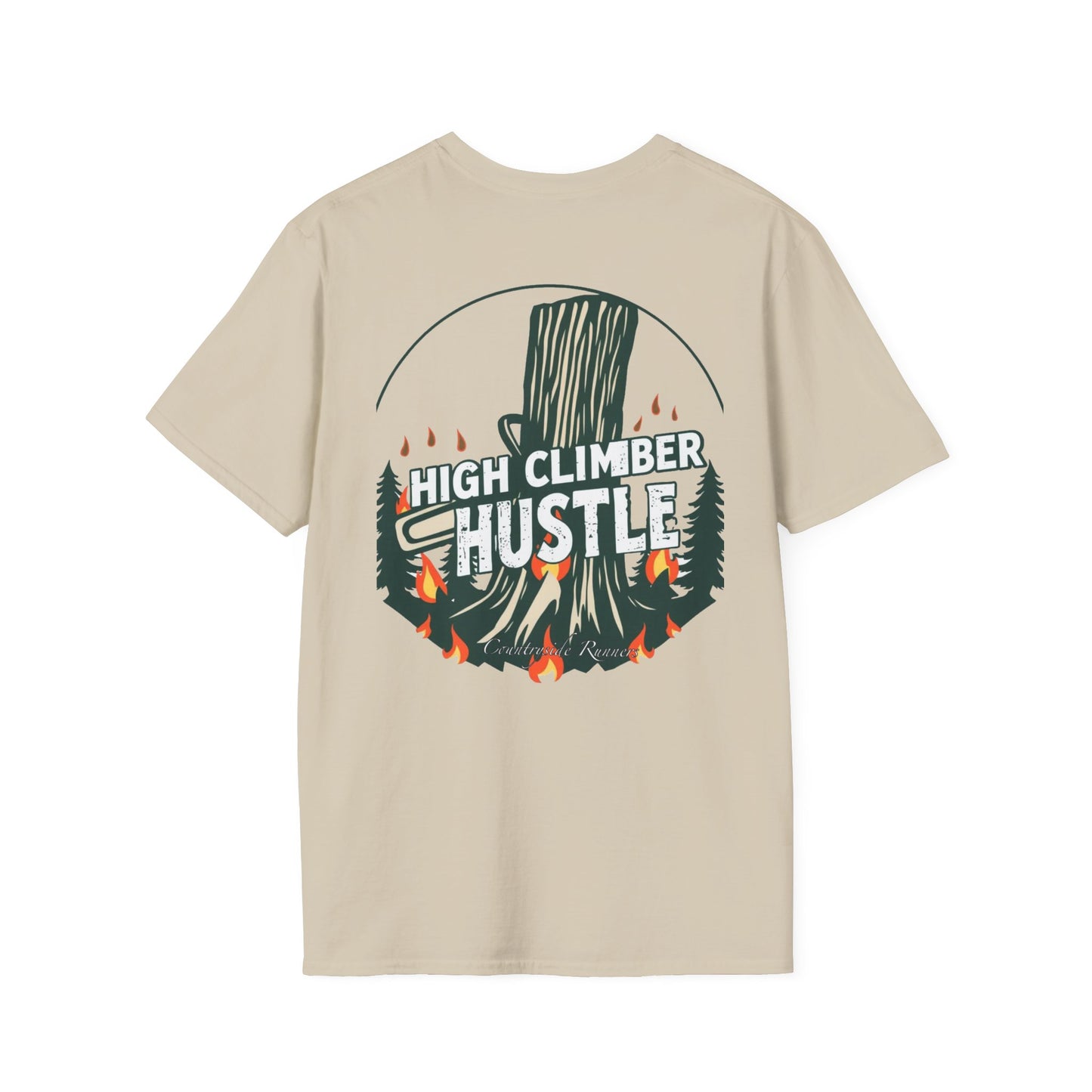 High climber hustle blue collar built Unisex T-Shirt - Blue Collar Countryside Runners Merch