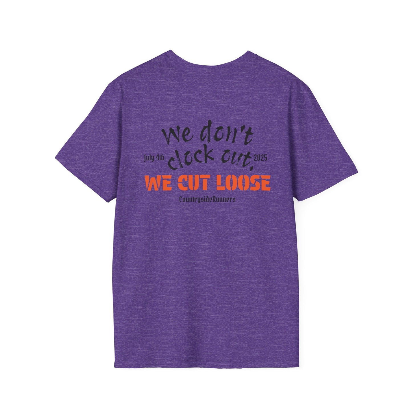 We don’t clock out Countryside Runners brand T-shirt