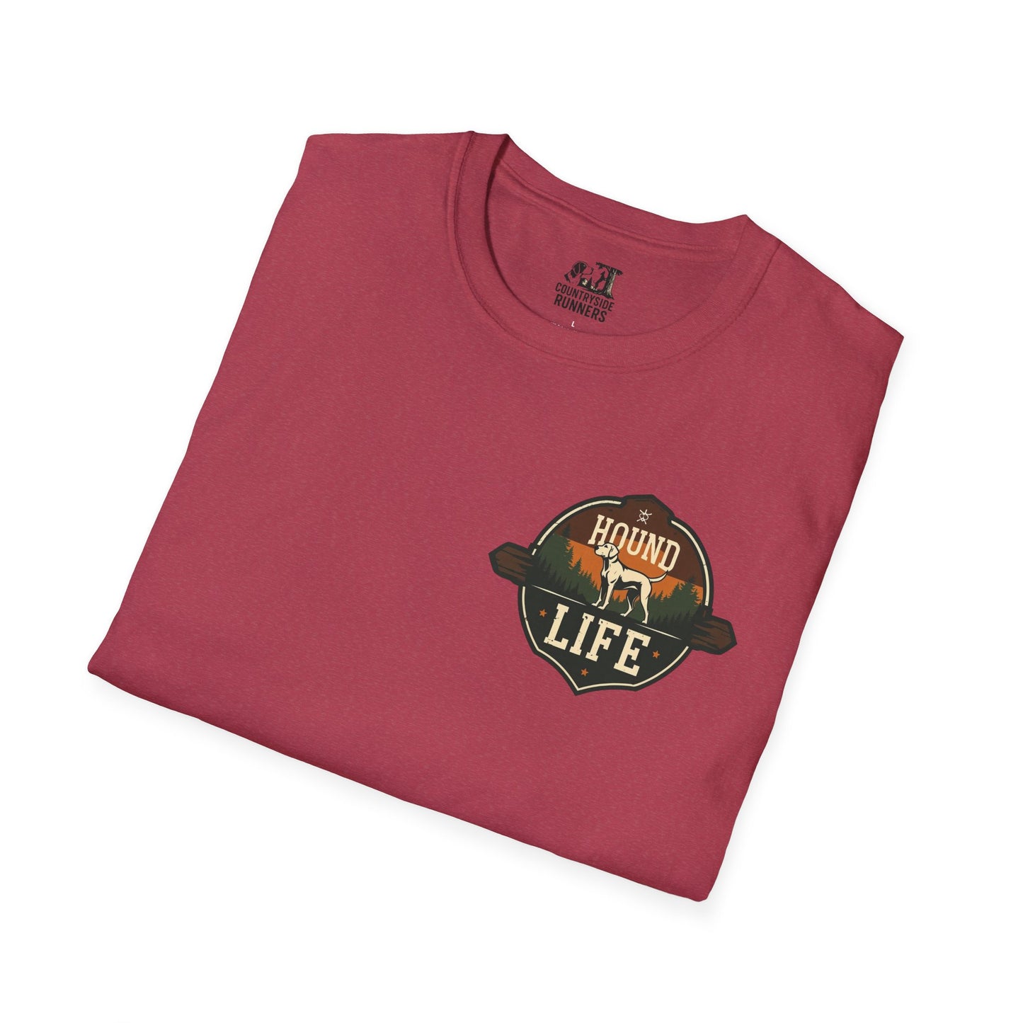 Countryside Runners Unisex Softstyle T-Shirt | Dog Lover Gift, Outdoor Activity Tee, Casual Wear, Pet Enthusiast Shirt, Nature Lover Apparel