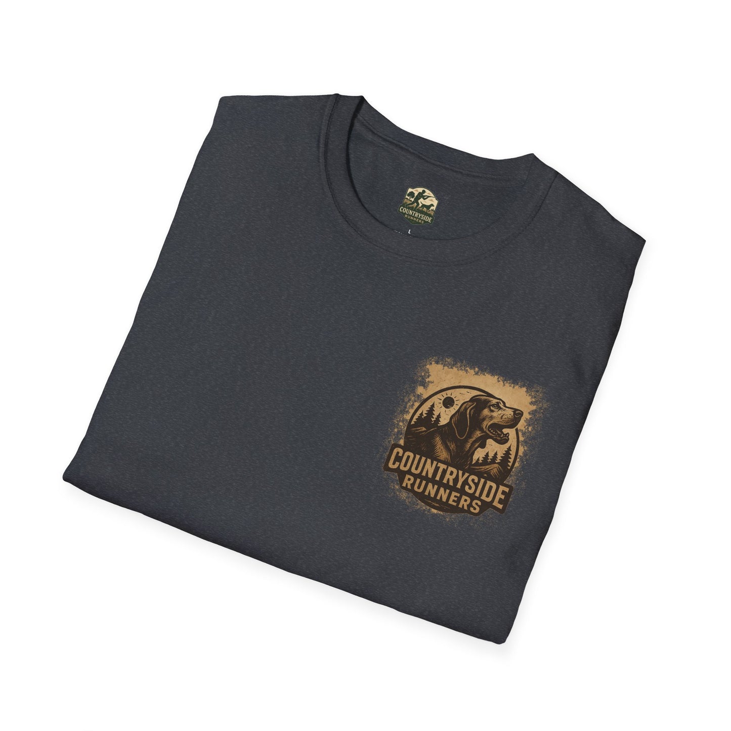 Countryside Runners Unisex Softstyle T-Shirt, Casual Outdoor Tee, Gift for Nature Lovers, Hunting Apparel, Cool Vintage Design