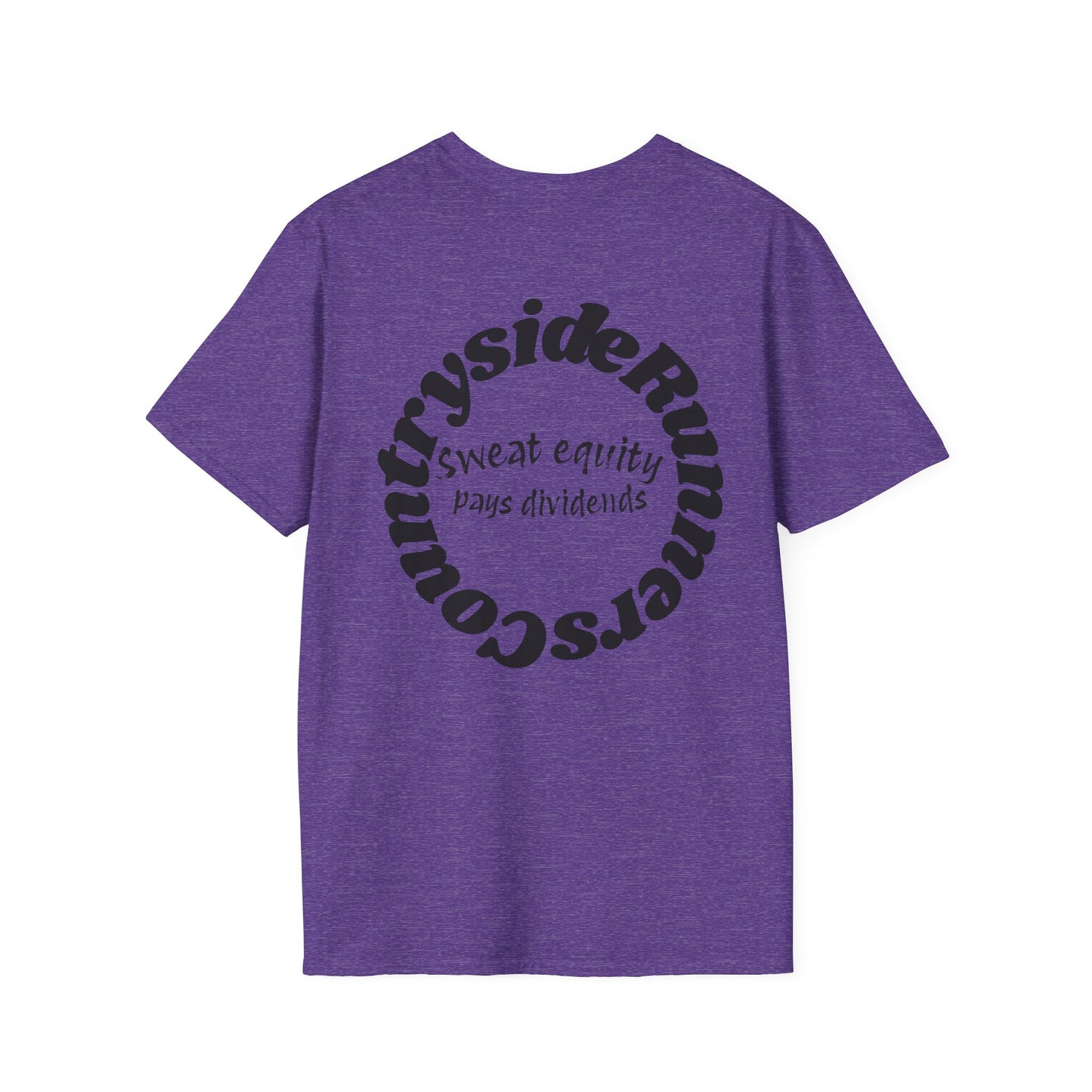 Sweat Equity Pays Dividends Countryside Runners brand T-shirt