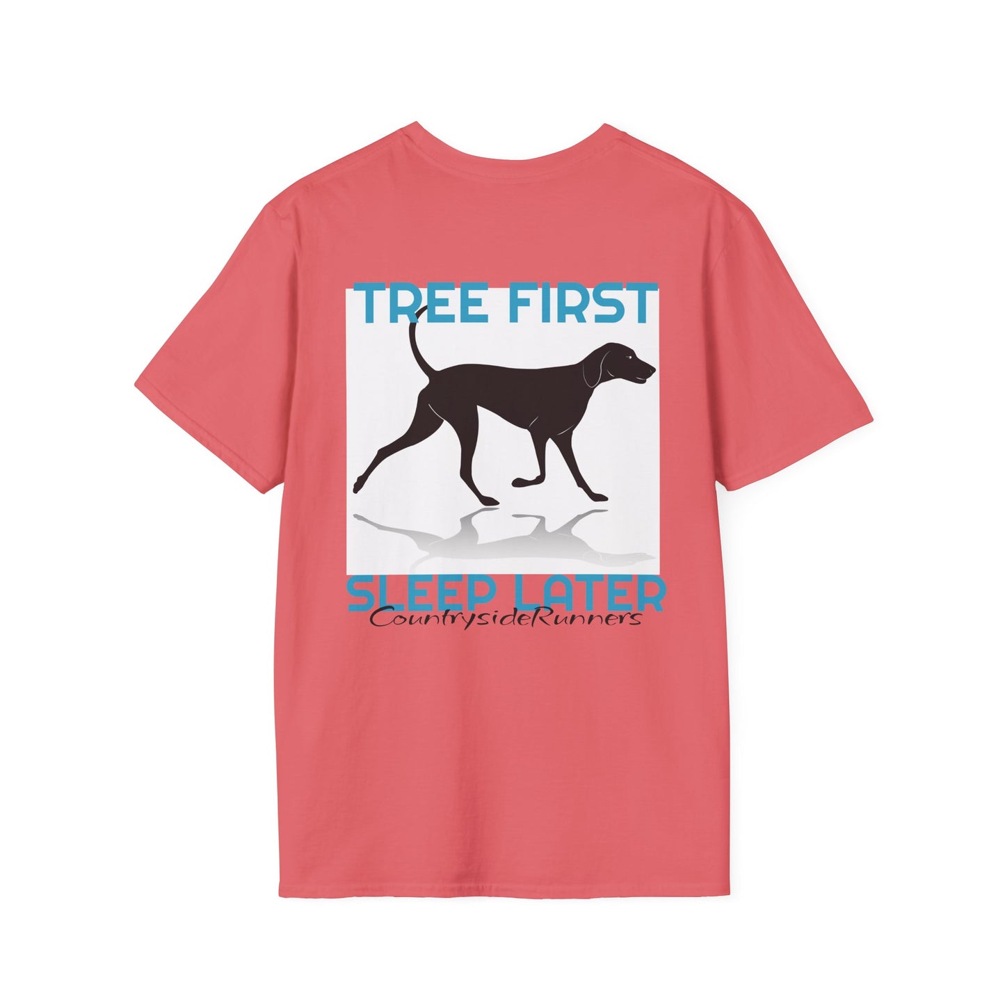 Tree First Sleep Later Countryside Runners brand T-shirt
