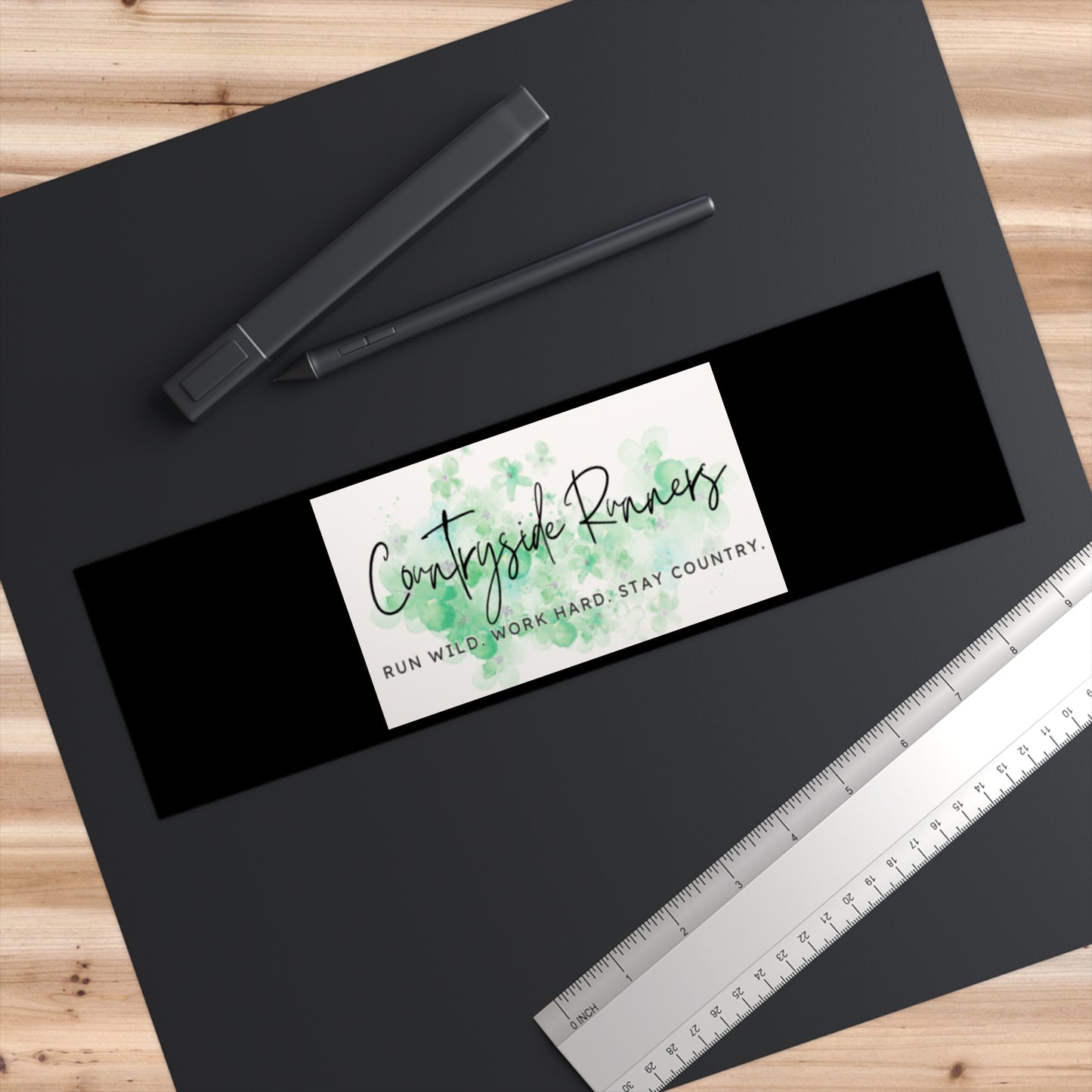 Country-Themed Bumper Stickers, Custom Car Decals, Gifts for Runners, Nature Lovers, Outdoor Enthusiasts, Motivational Stickers