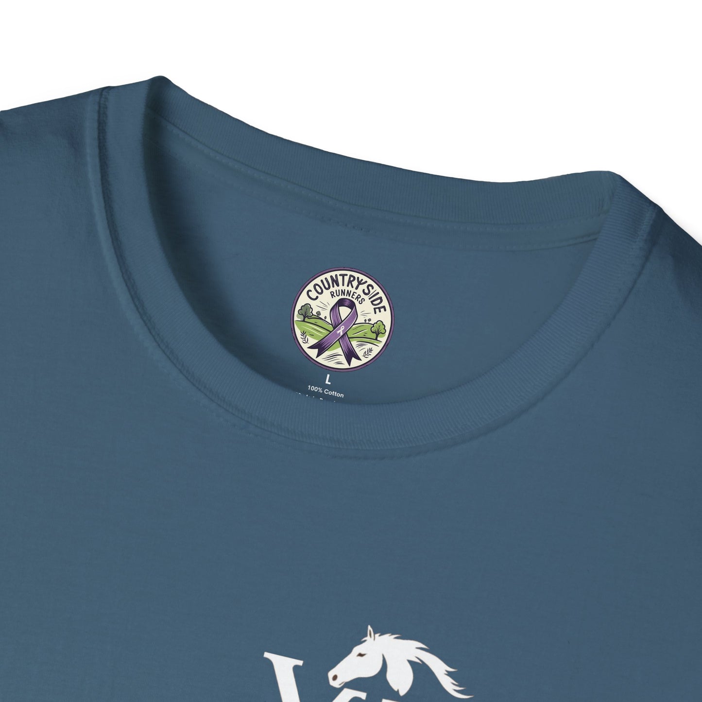 Vigue Equine LLC Merch for Countryside Runners- soft style t-shirt