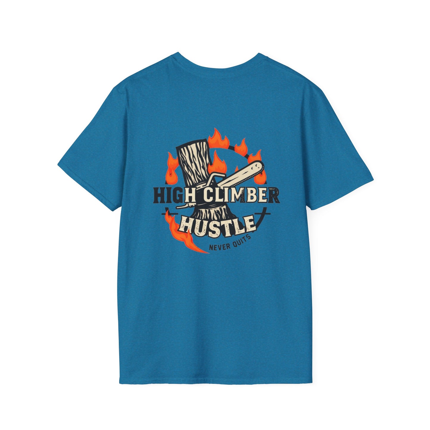 High climber hustle blue collar built Unisex T-Shirt - Blue Collar Countryside Runners Merch