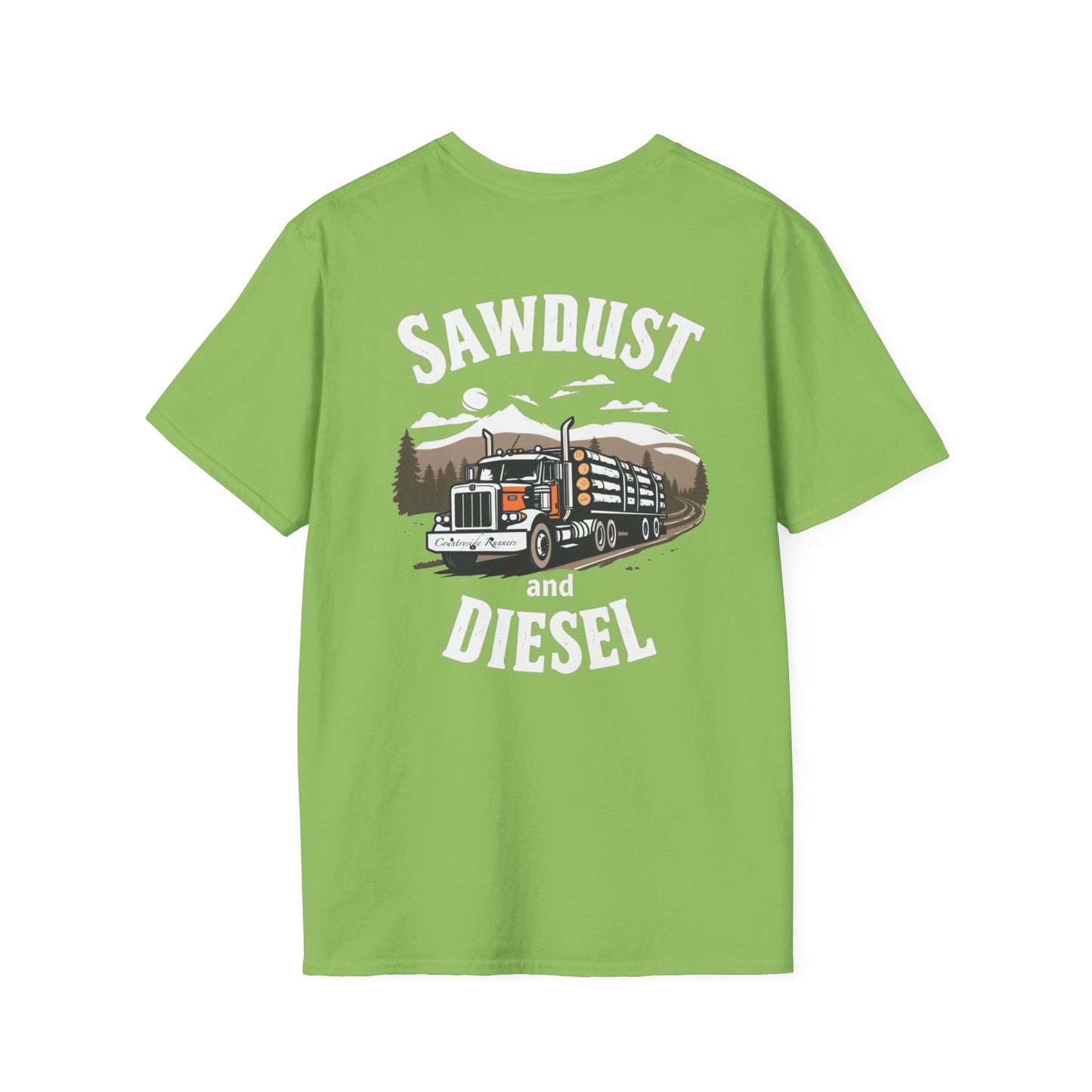Sawdust and Diesel blue collar built T-Shirt