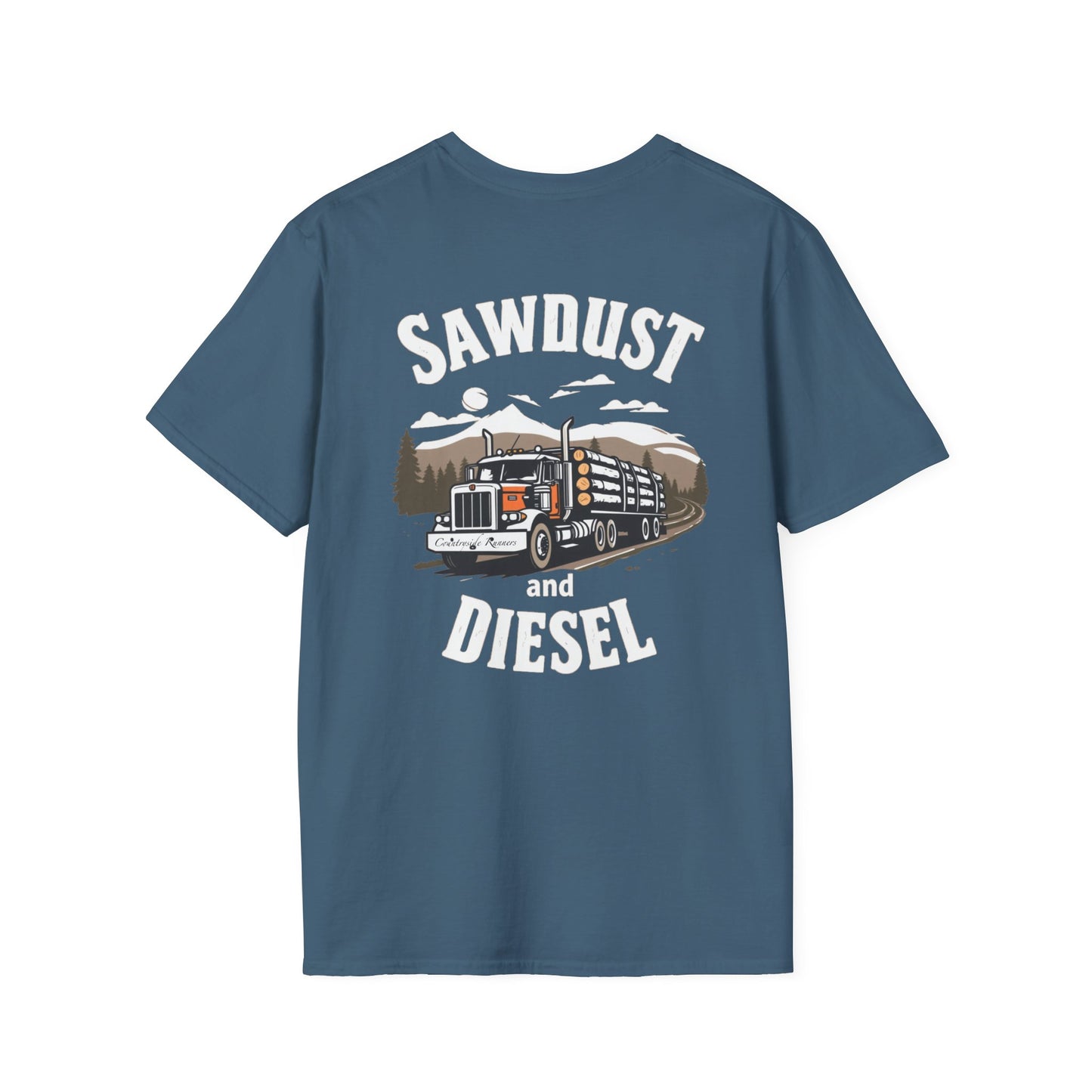 Sawdust and Diesel blue collar built T-Shirt