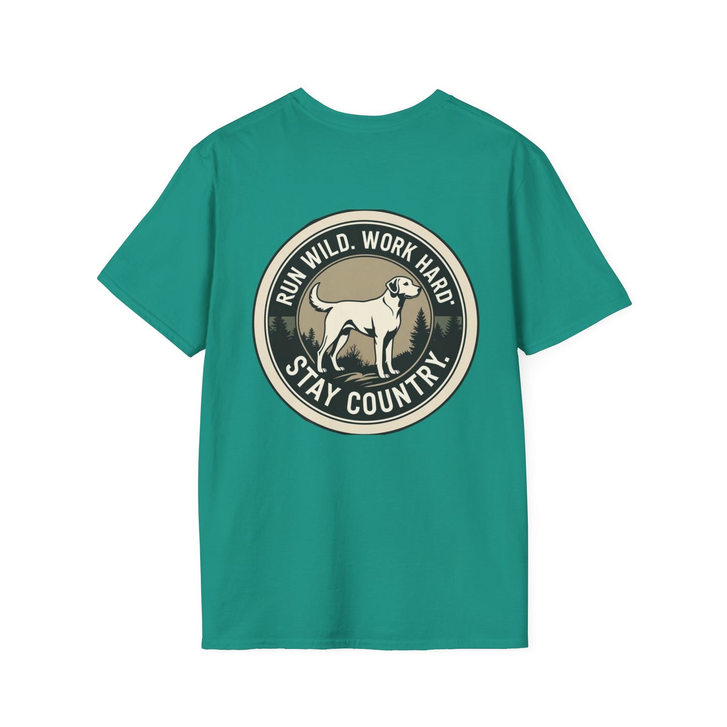 Countryside Runners Unisex Softstyle T-Shirt | Outdoor Adventure Tee, Nature Lover Shirt, Gift for Dog Owners, Running Apparel, Casual Wear