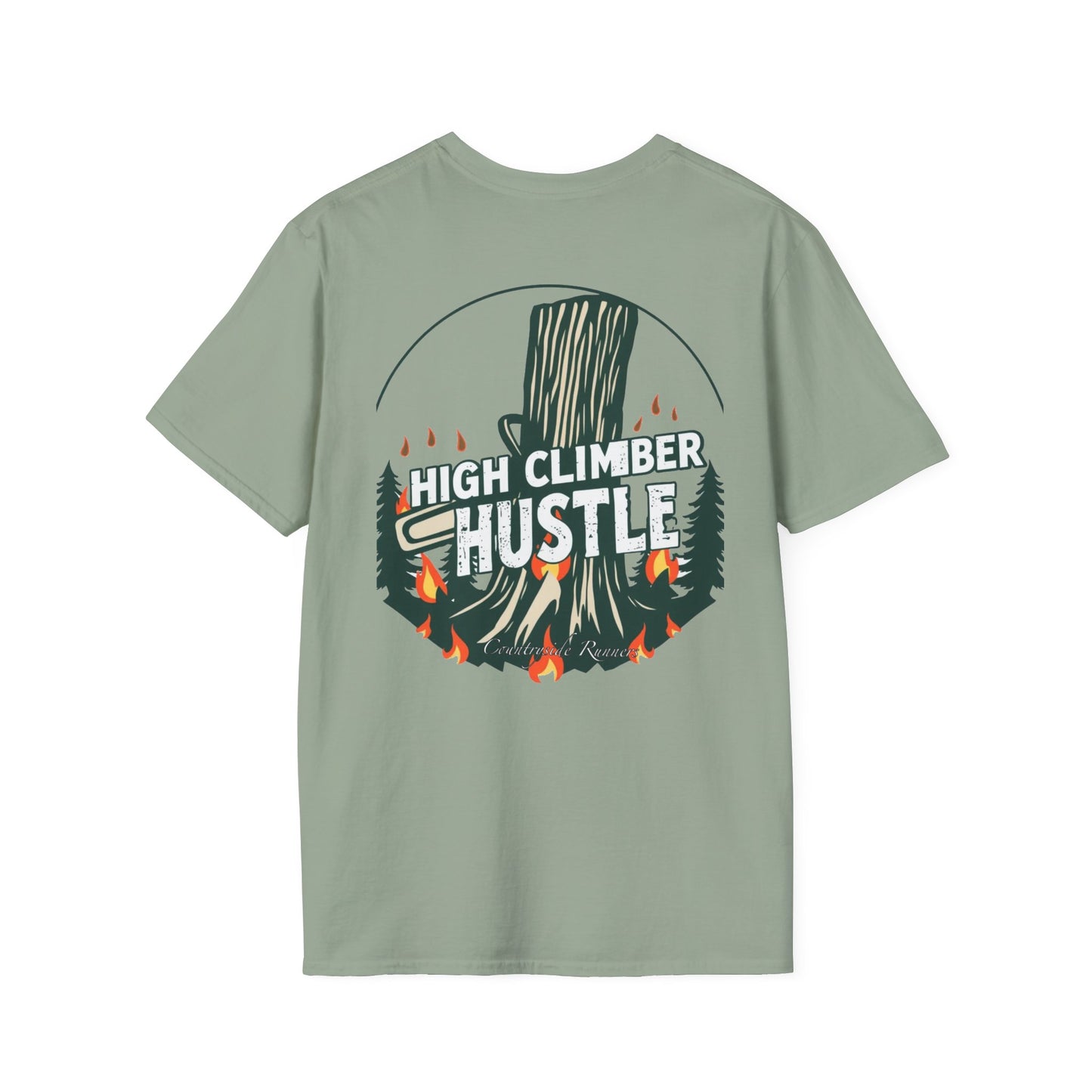 High climber hustle blue collar built Unisex T-Shirt - Blue Collar Countryside Runners Merch